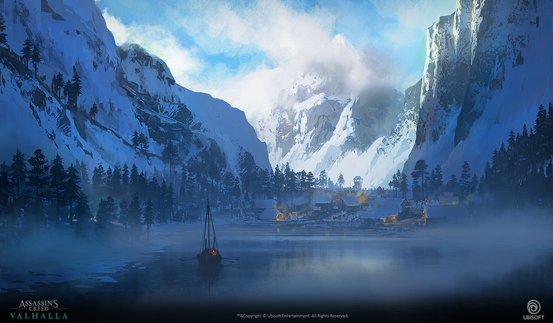 General 1800x1052 digital art snow Ubisoft Assassin's Creed video game art