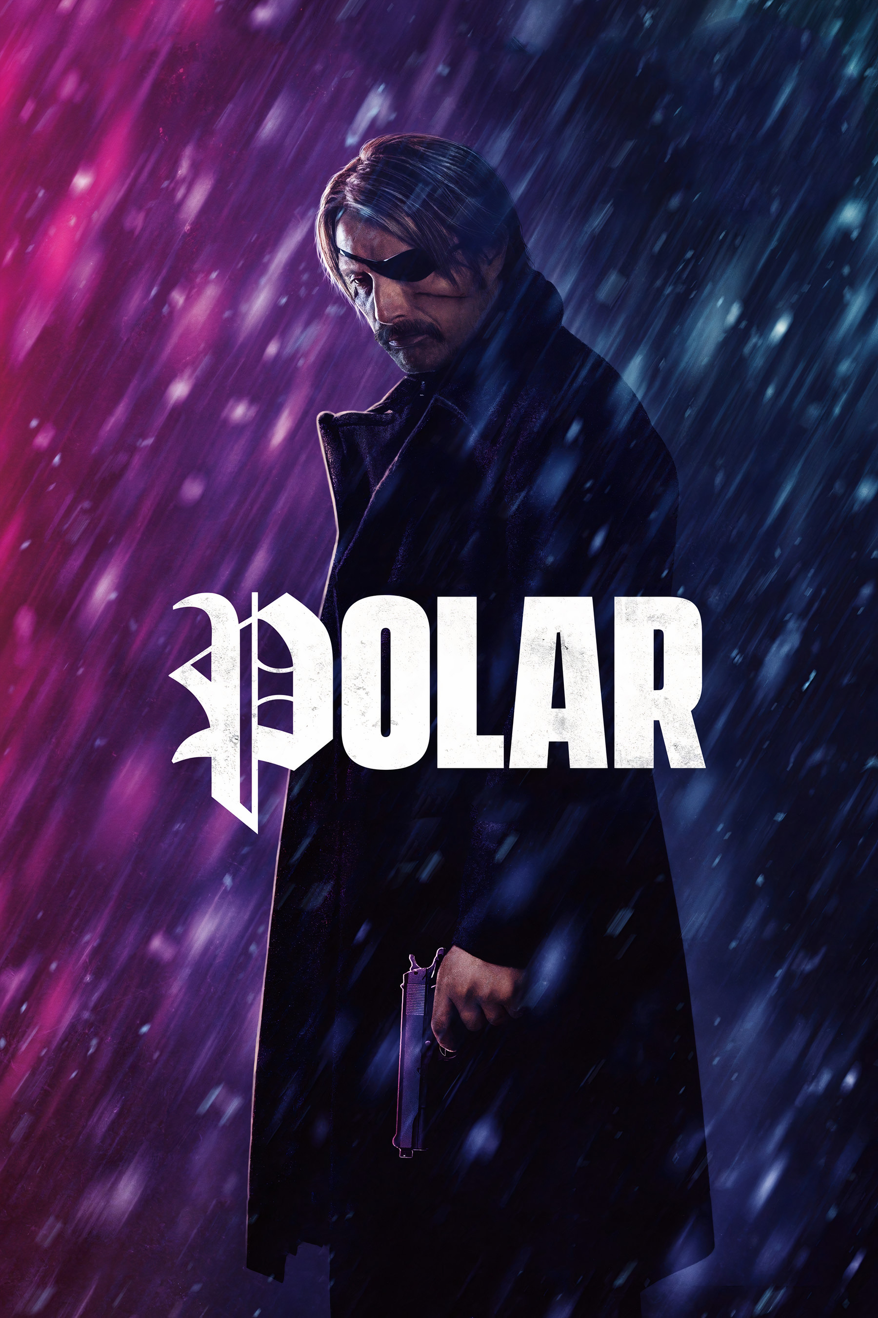 General 1800x2700 Mads Mikkelsen movies movie poster Polar (Movie) men gun snowing coats scars moustache eyepatches