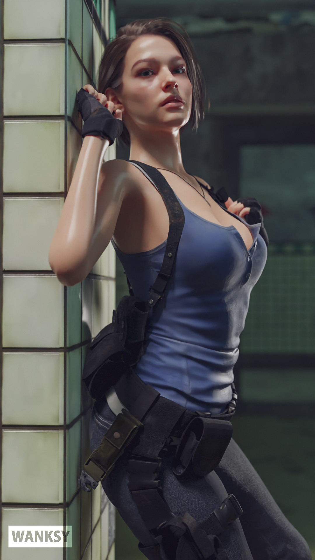 General 1080x1920 video games video game characters video game art Jill Valentine Resident Evil Capcom