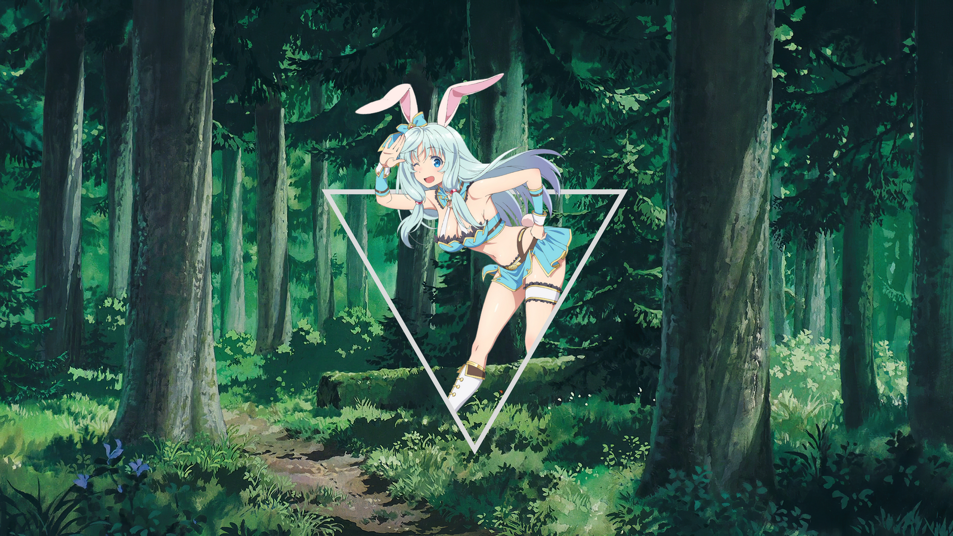 Anime 1920x1080 forest Arifureta picture-in-picture bunny girl Shea Haulia