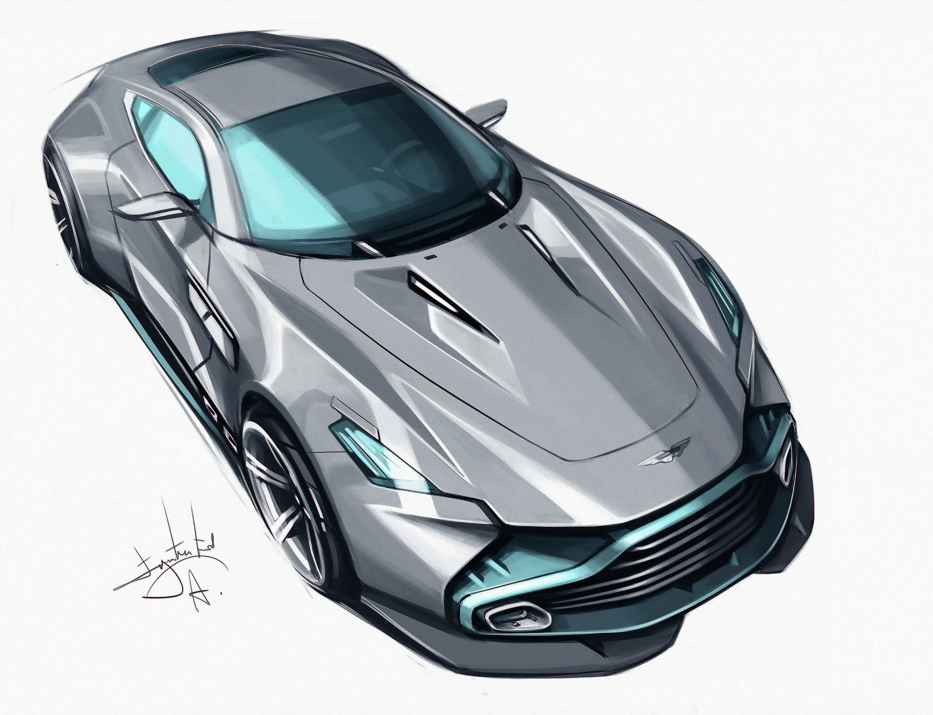 General 1920x1471 Aleksandr Sidelnikov car sports car simple background concept art concept cars Aston Martin
