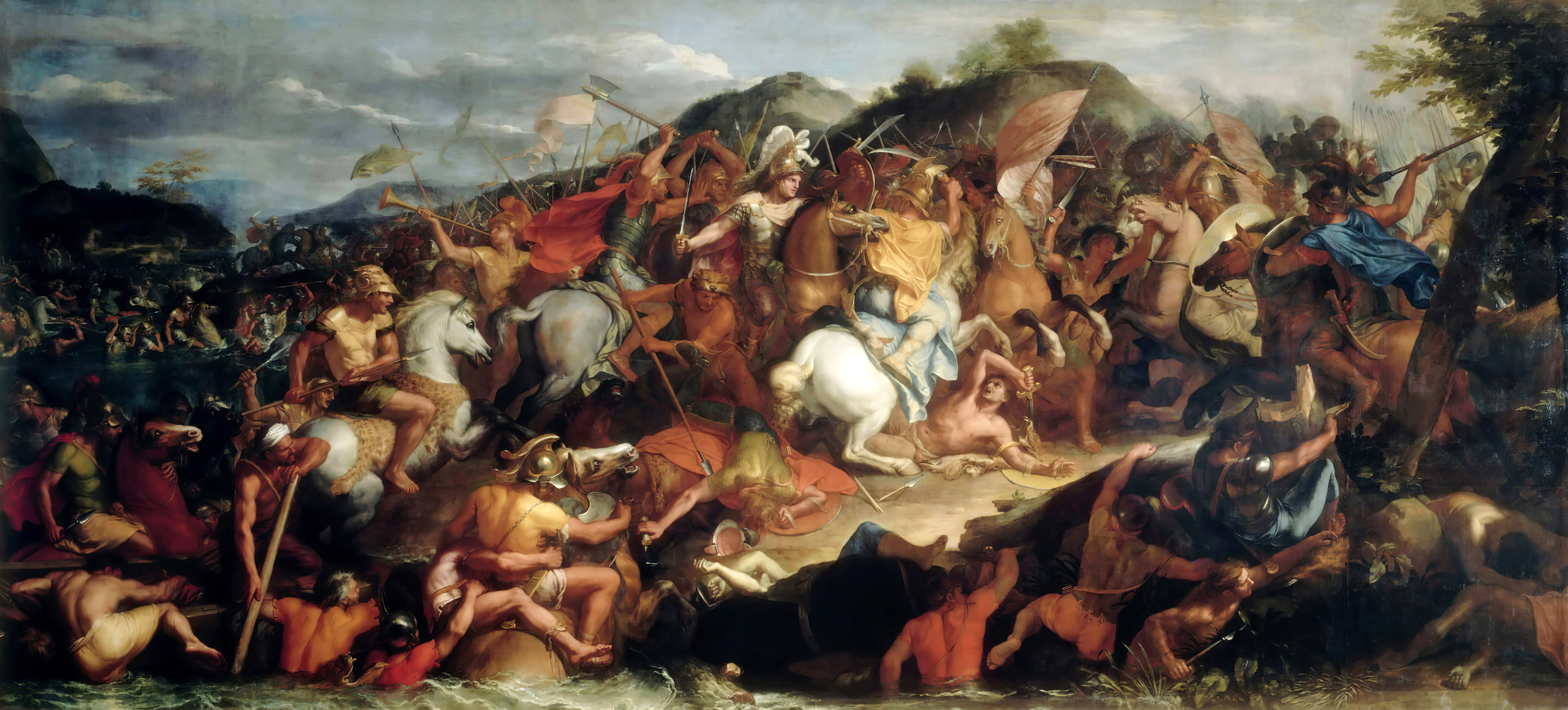 General 5600x2538 Charles Le Brun The Battle of the Granicus River Alexander the Great history classic art