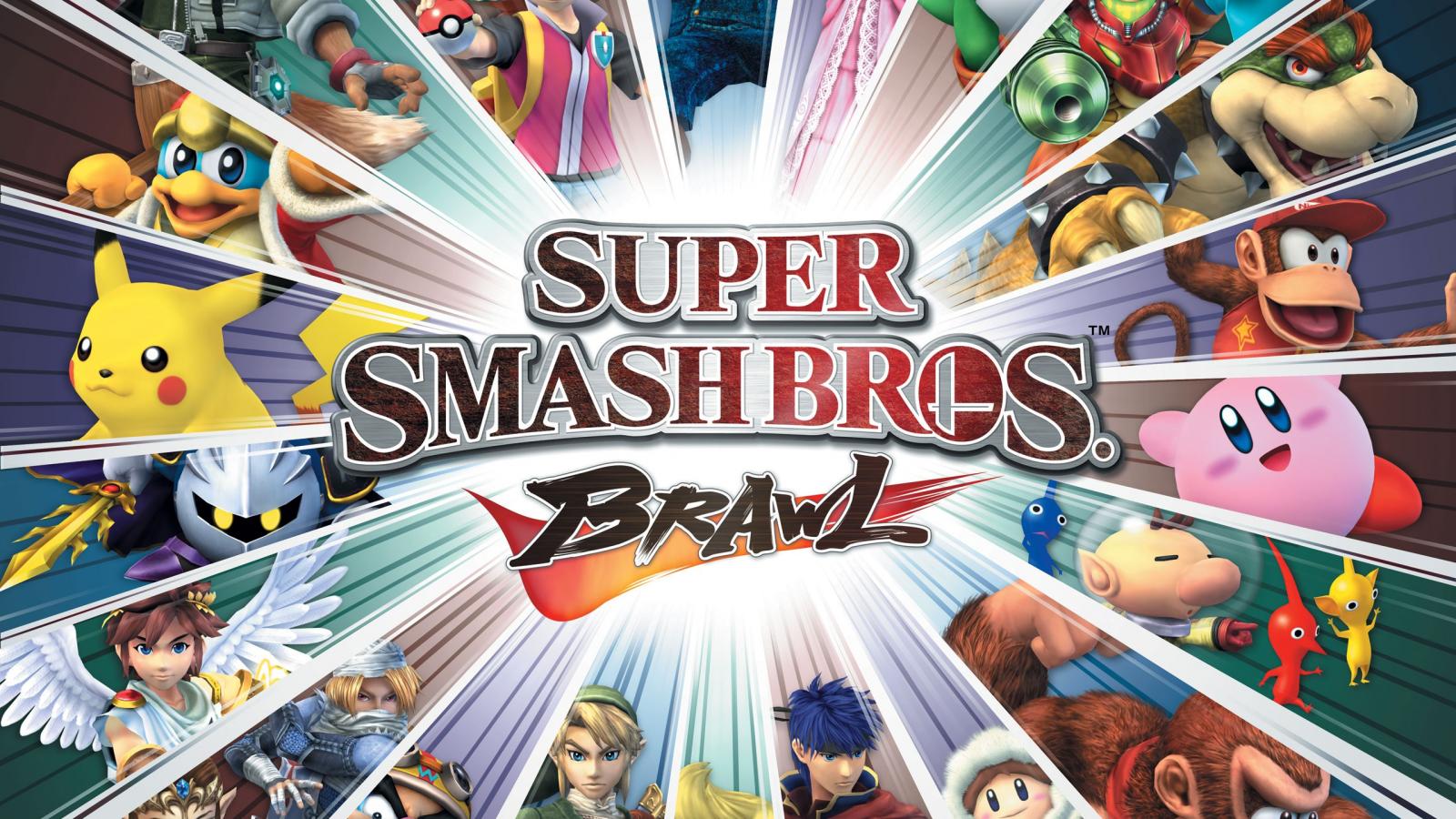 General 1600x900 Super Smash Brothers Wii Mario (Character) Pikachu Kirby Meta Knight Donkey Kong video games crossover Video Game Crossover air exists in the image Nintendo video game characters