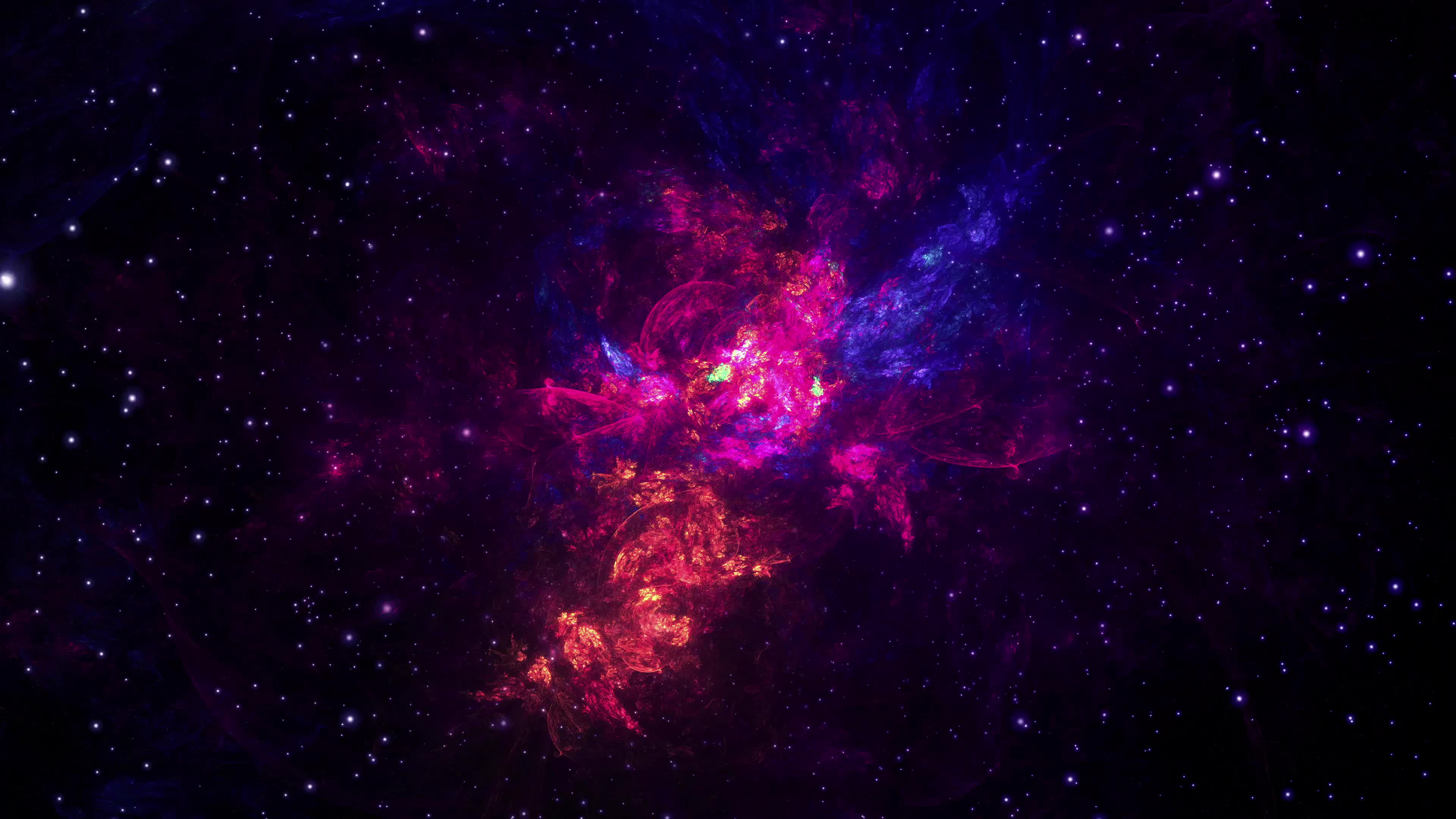 General 3840x2160 space nebula universe stars galaxy digital art