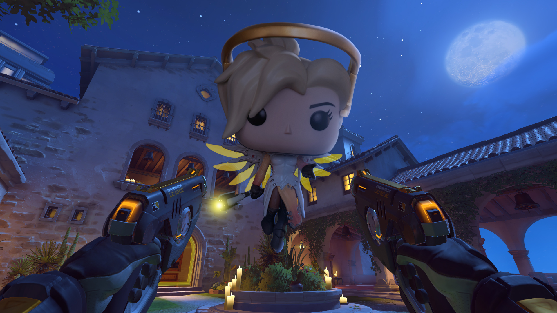 General 1920x1080 Overwatch Mercy (Overwatch) screen shot first-person shooter video game characters POV