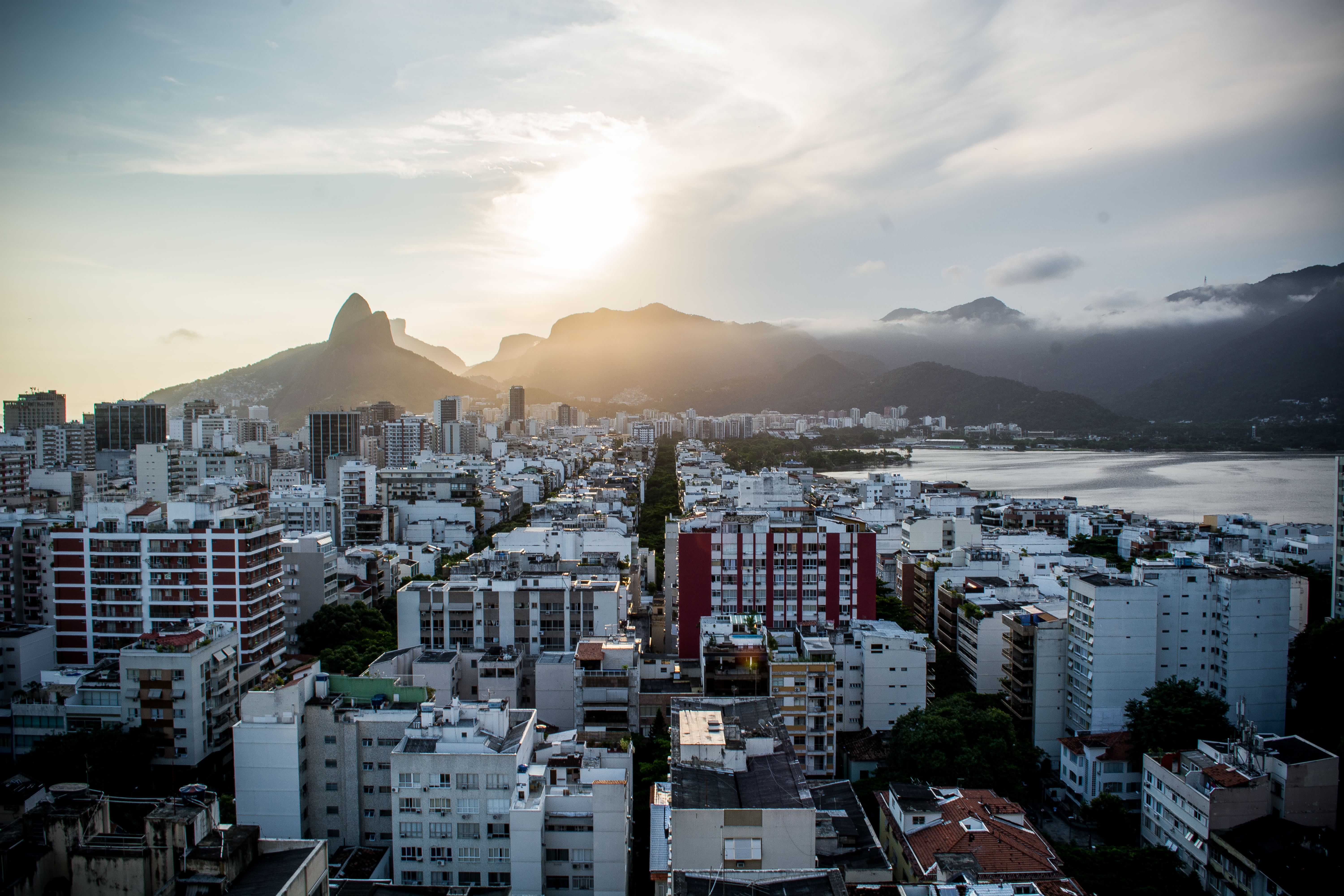 General 6000x4000 Rio de Janeiro city cityscape photography sunset mountains building urban architecture Sugarloaf Mountain