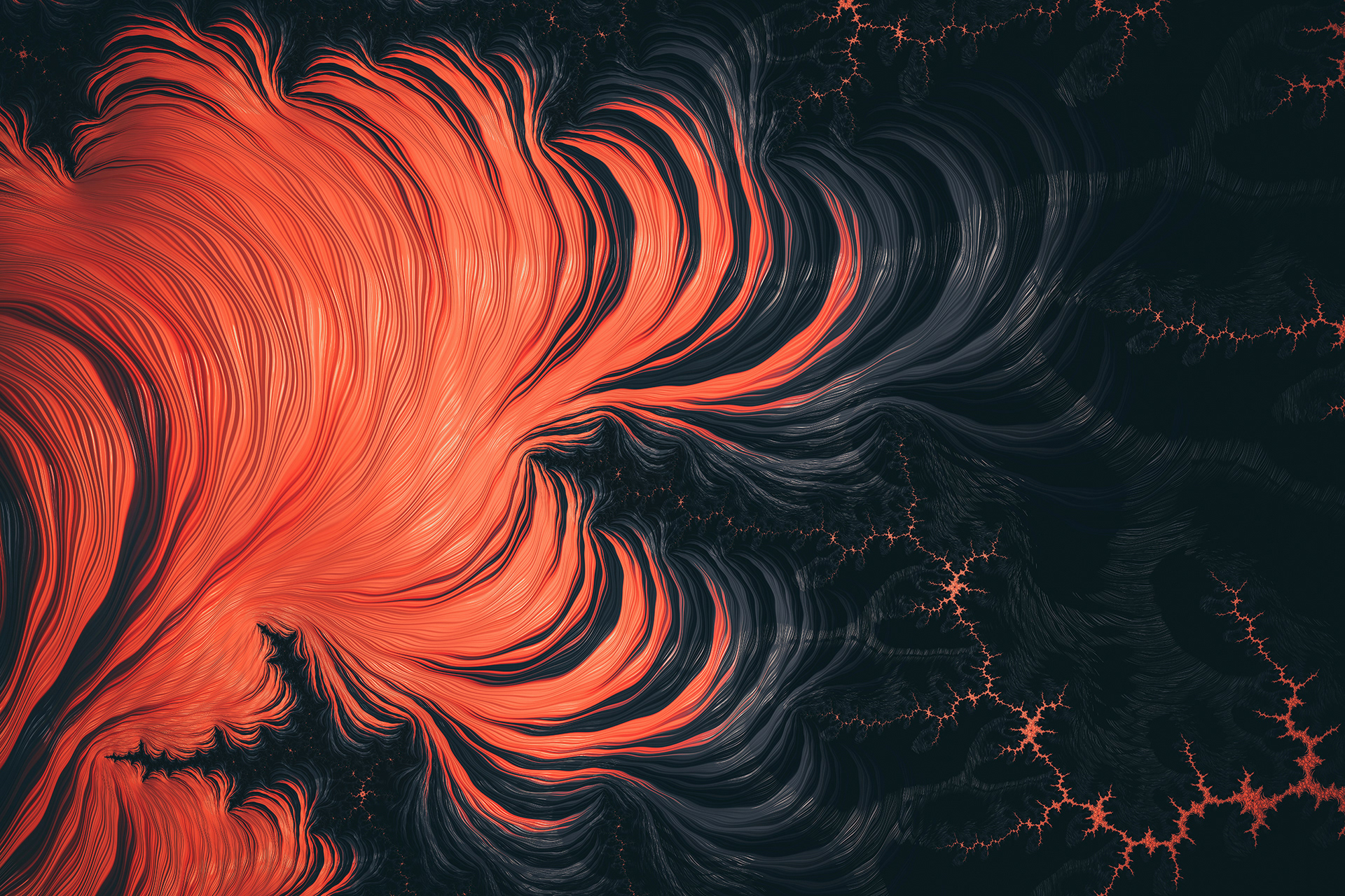 General 1920x1280 texture illustration abstract vector red dark volcano digital art