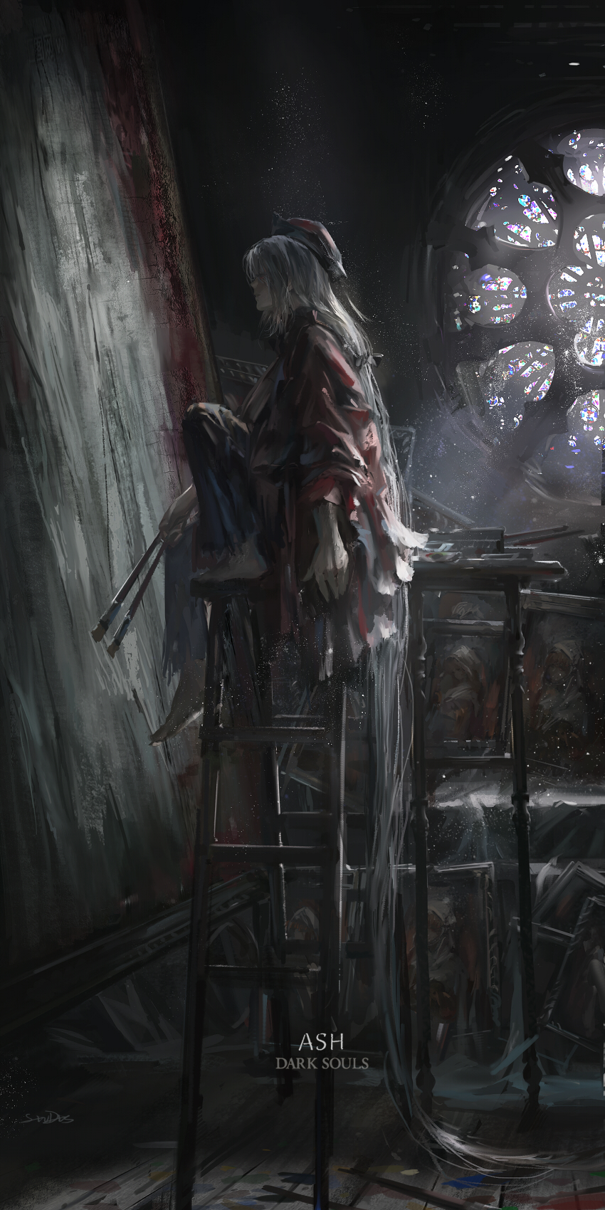 General 850x1700 Dark Souls Dark Souls III fantasy art video game art artwork
