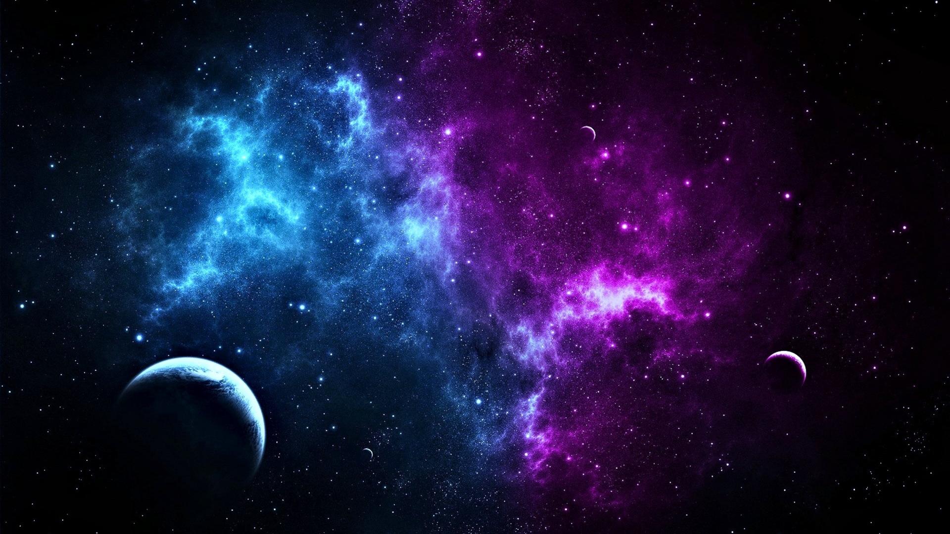 General 1920x1080 galaxy planet colorful digital art space space art