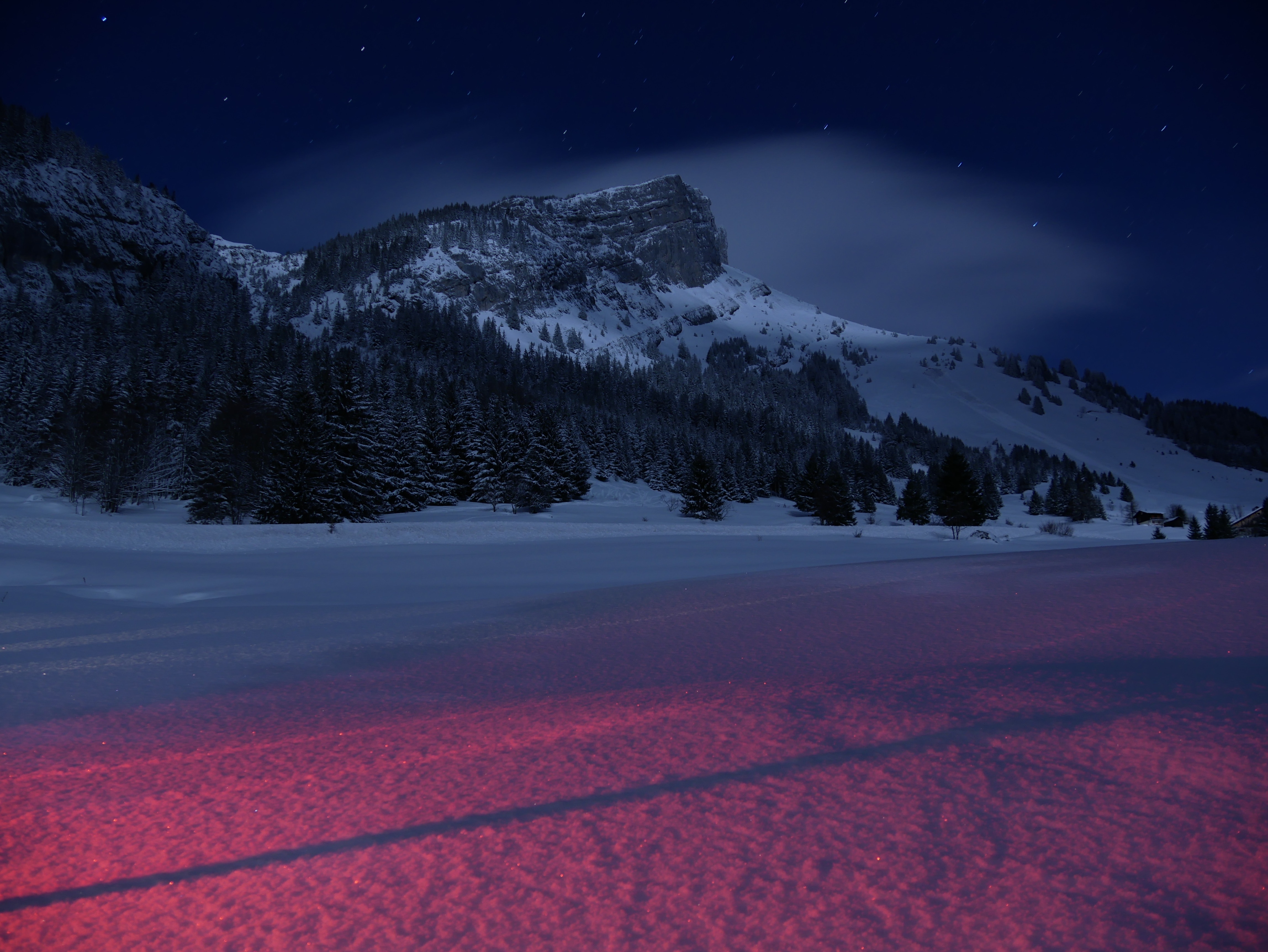 General 4592x3448 landscape night snow winter mountains