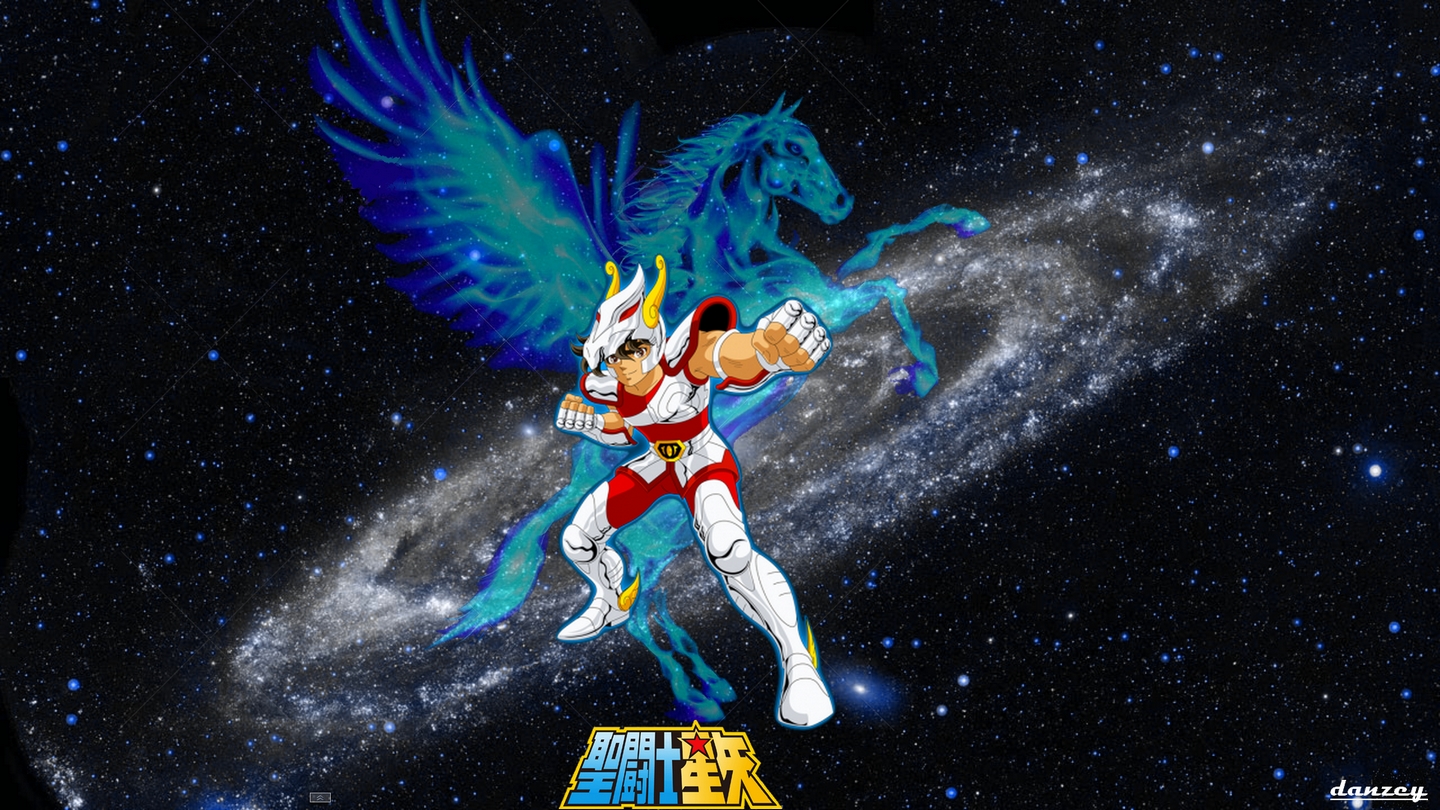 Anime 1440x810 Saint Seiya space Pegasus anime boys anime Seiya