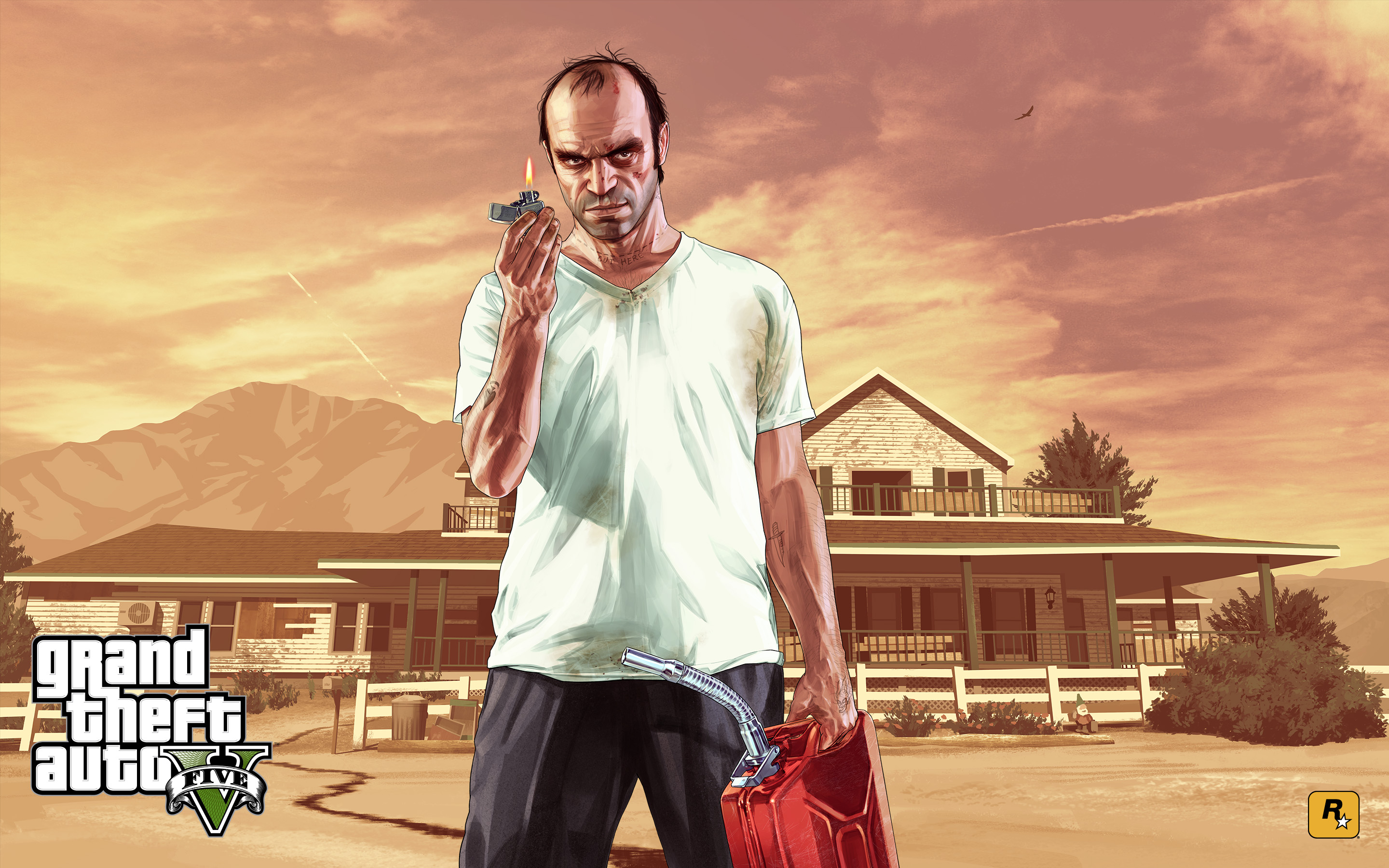 General 2880x1800 Rockstar Games video games video game art Grand Theft Auto Grand Theft Auto V Trevor Philips