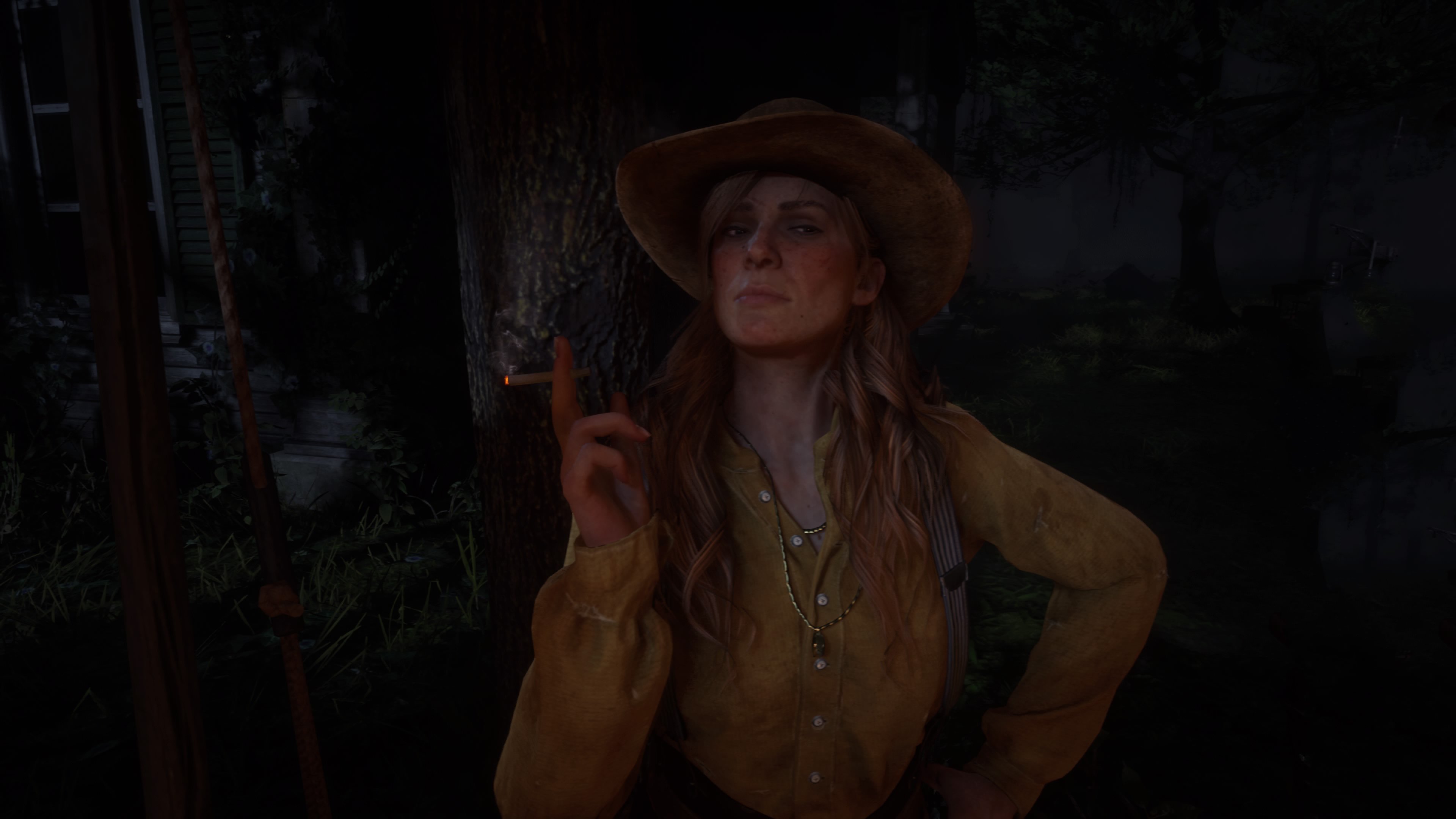 General 3840x2160 Red Dead Redemption 2 PlayStation 4 video games screen shot video game characters Sadie Adler Playstation 4 Pro video game art video game girls XboxOneX Rockstar Games