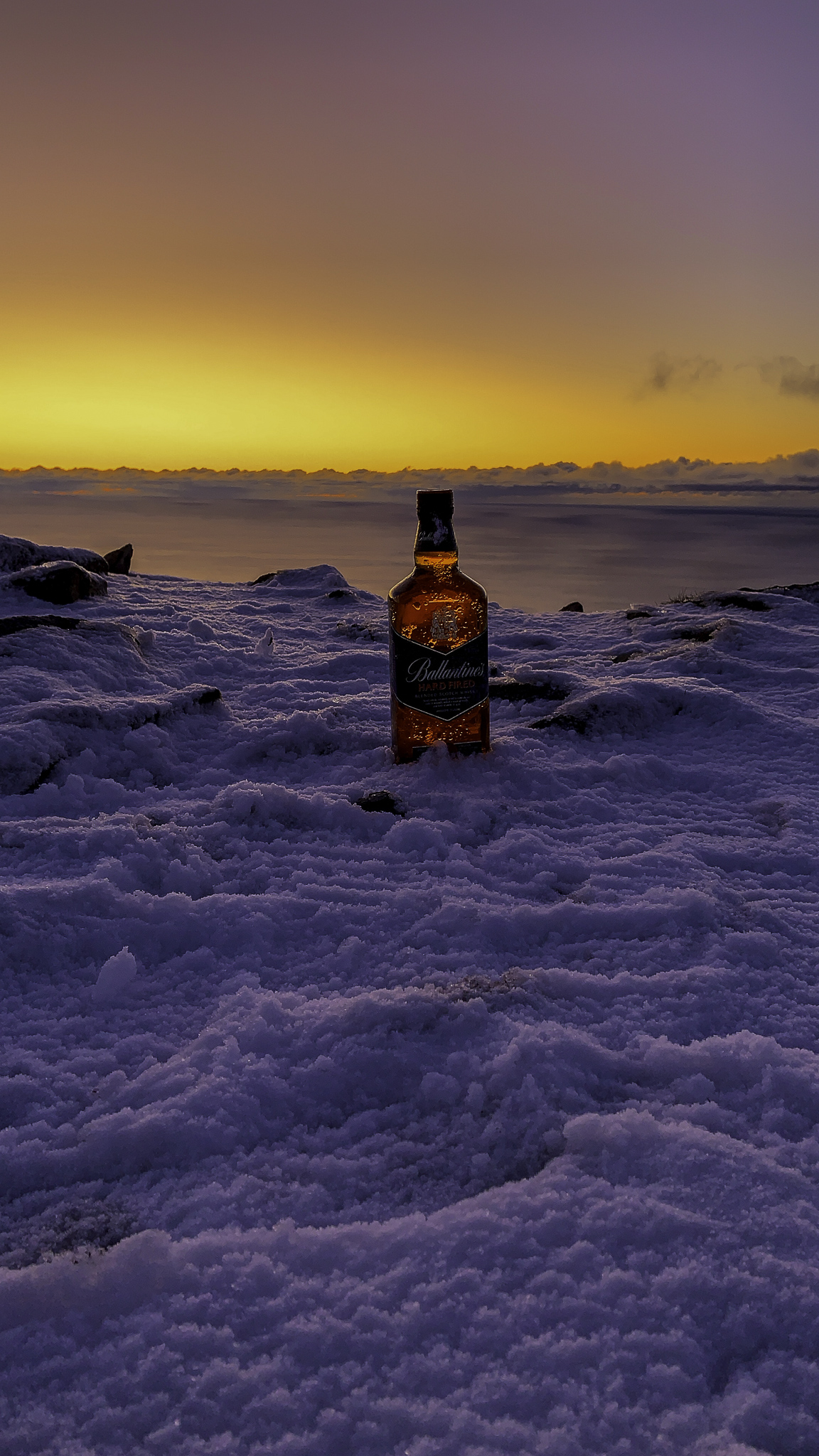 General 1152x2048 snow winter Norway ballantine's whiskey bottles