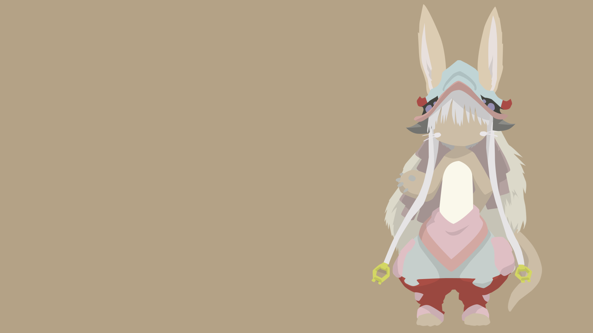 Anime 1920x1080 Made in Abyss anime Nanachi (Made in Abyss) minimalism vector