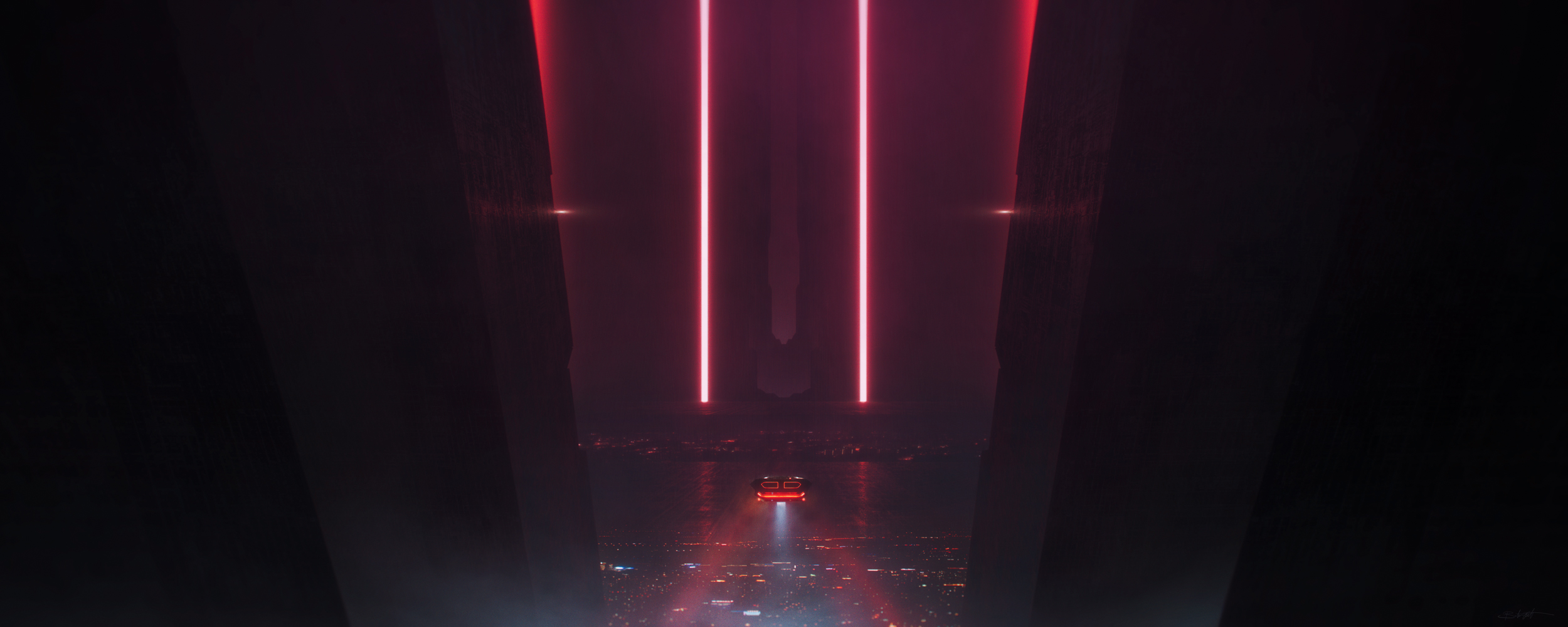 General 2500x1001 science fiction Blade Runner 2049 movies 2049 (Year) screen shot