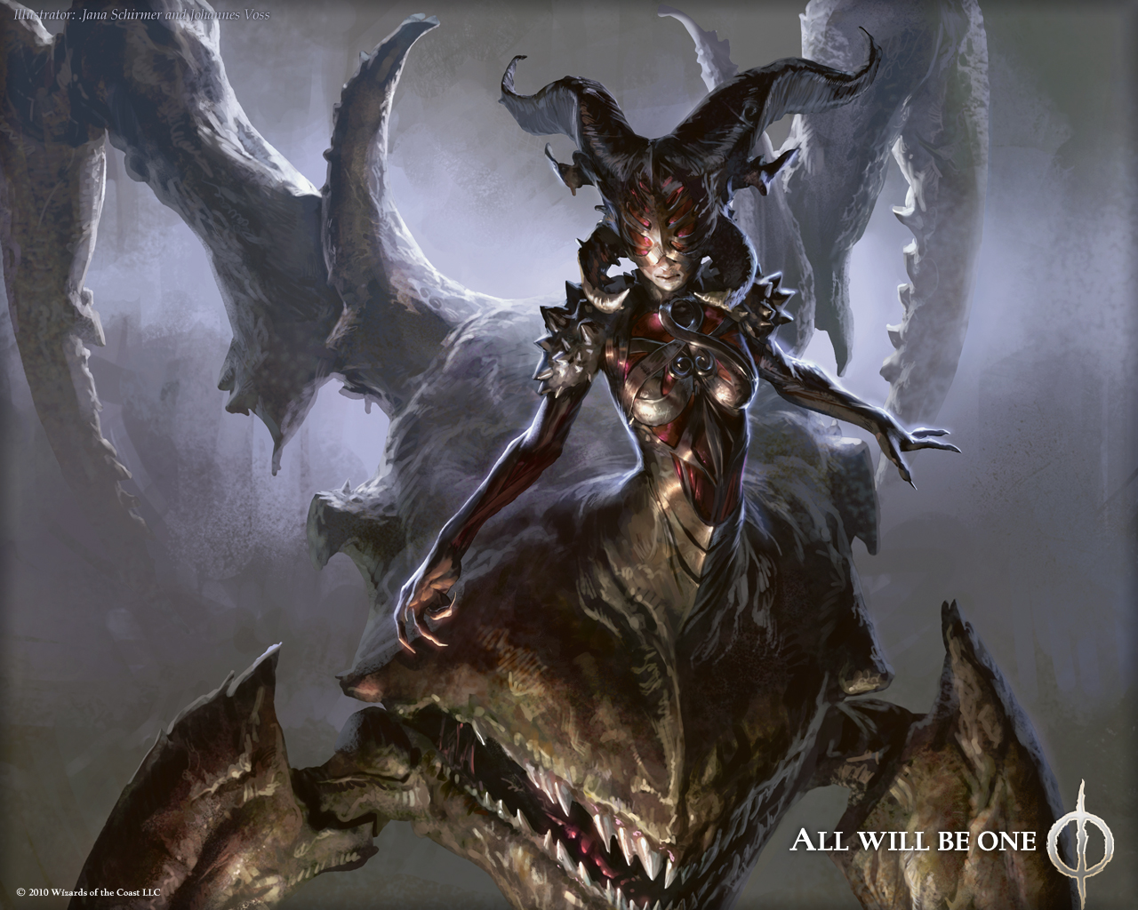 General 1280x1024 Magic: The Gathering gamer creature horns 2010 (Year) fantasy art Wizards of the Coast