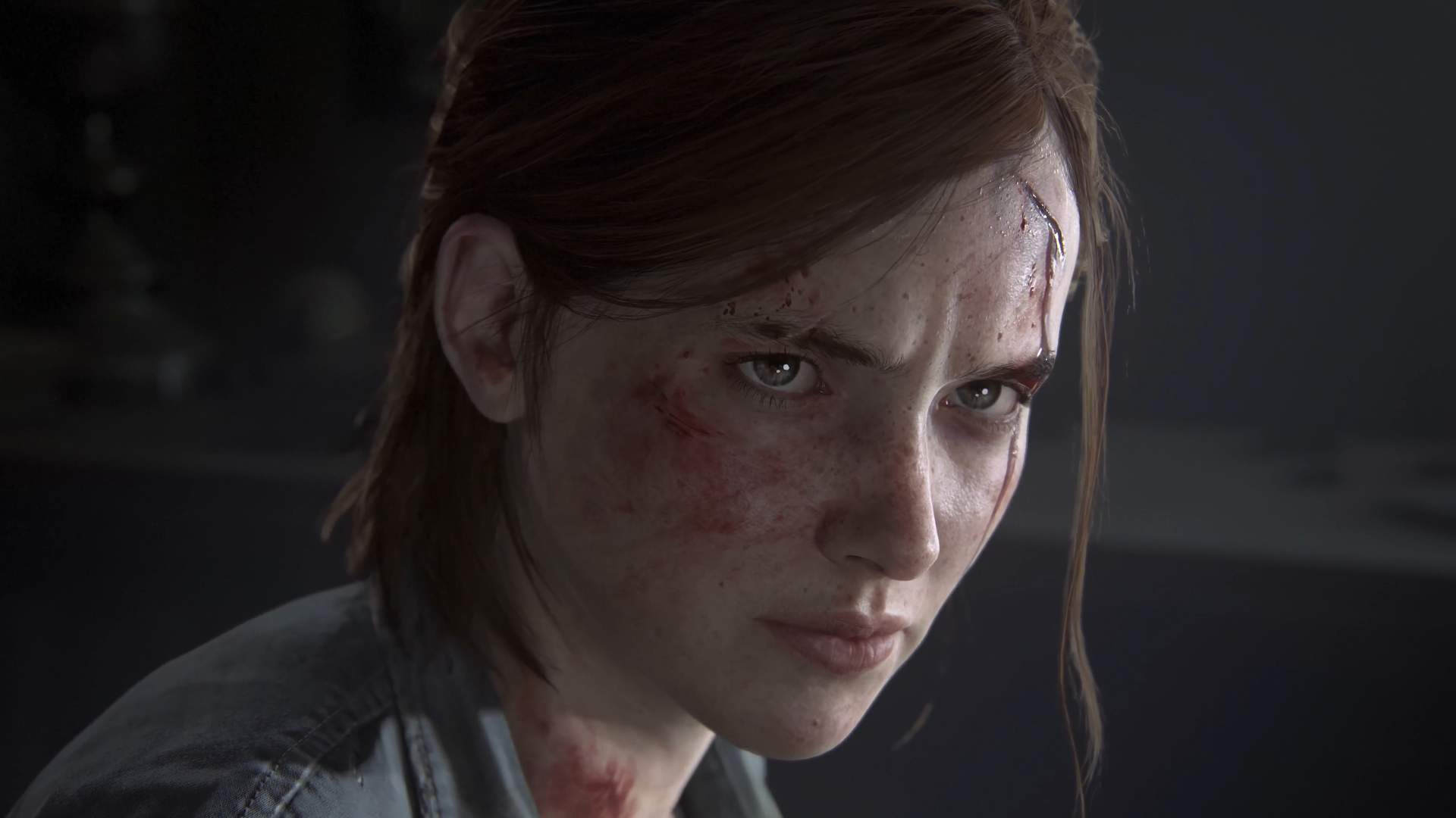 General 1920x1080 The Last of Us 2 face blood screen shot video games Ellie Williams video game girls closeup Naughty Dog