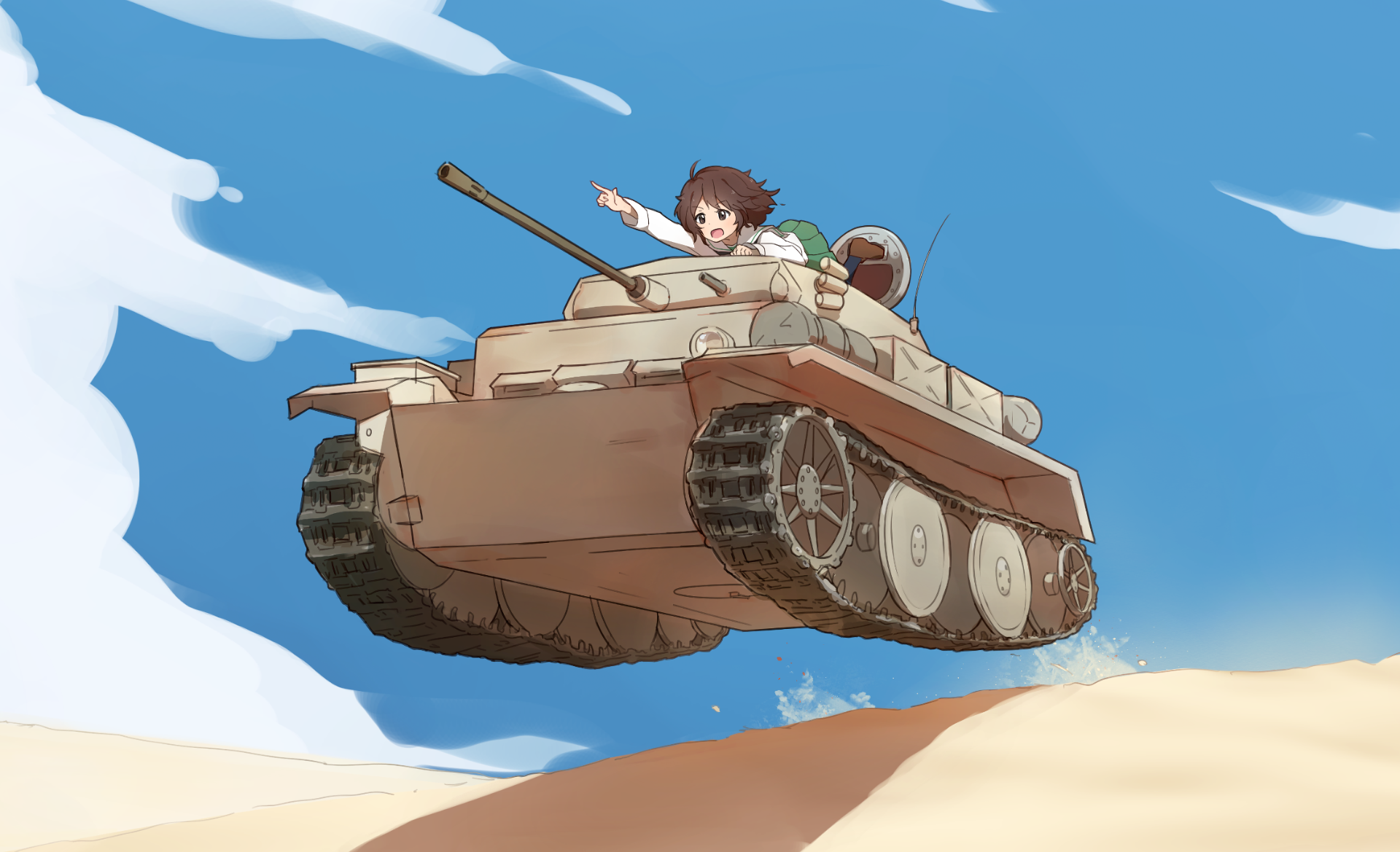 Anime 1920x1169 Girls und Panzer tank anime girls Oarai Girls' Academy