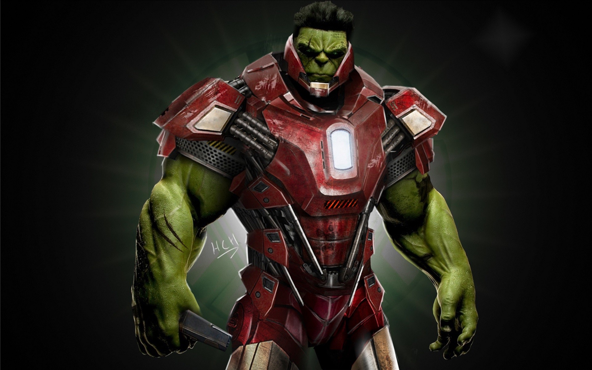 General 1920x1200 Hulk Iron Man Marvel Comics superhero