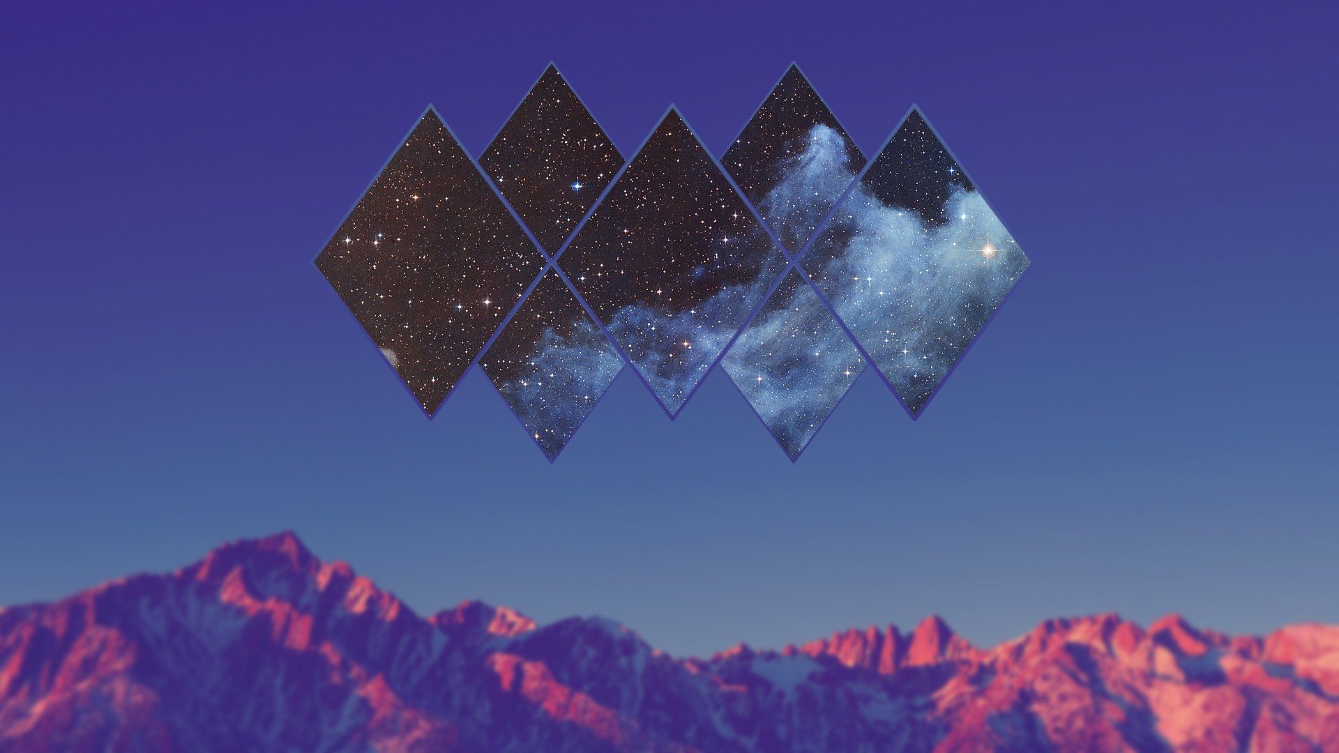 General 1920x1080 space mountains blurred landscape