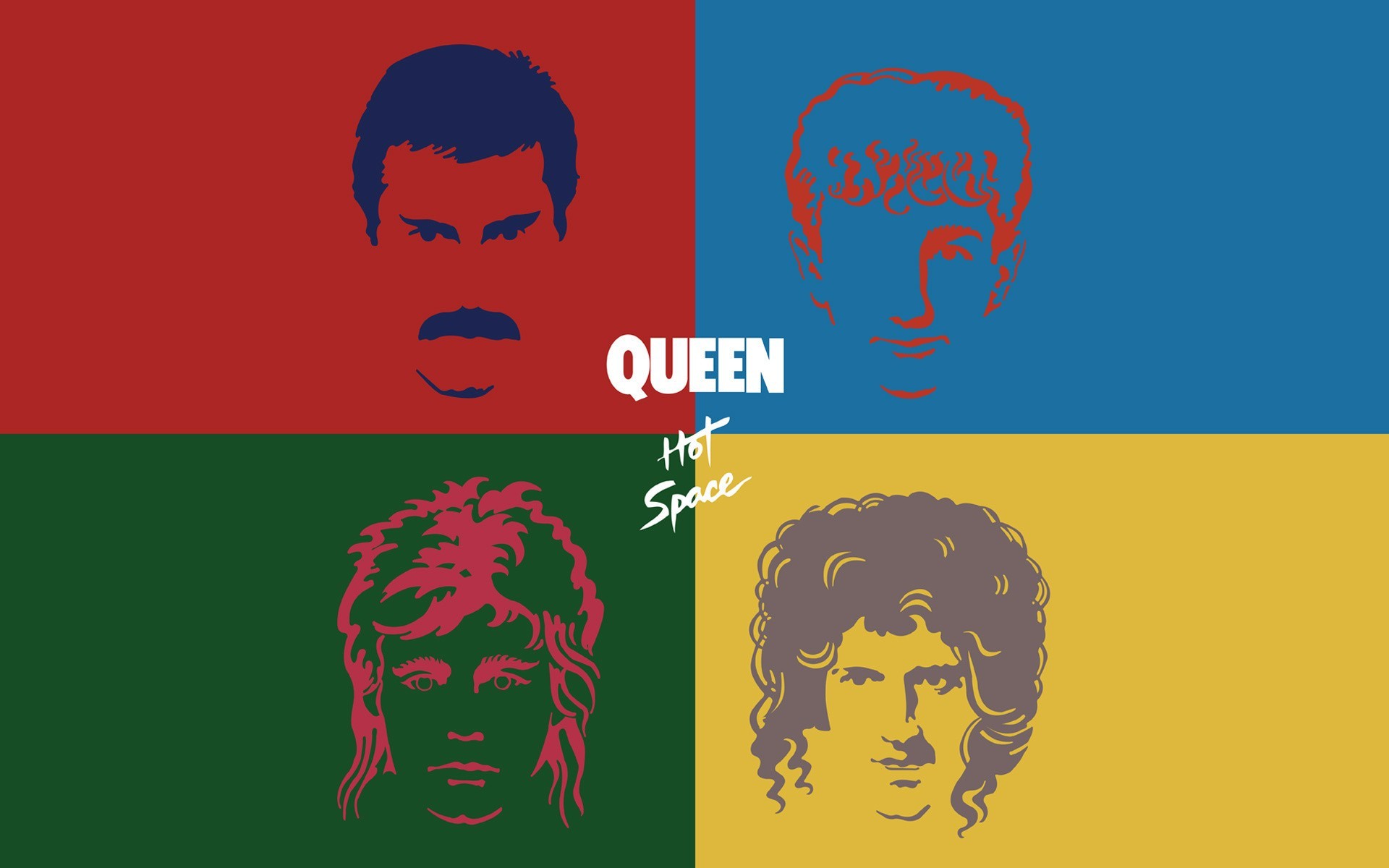 General 1920x1200 Queen (band) Freddie Mercury collage music band album covers artwork simple background minimalism