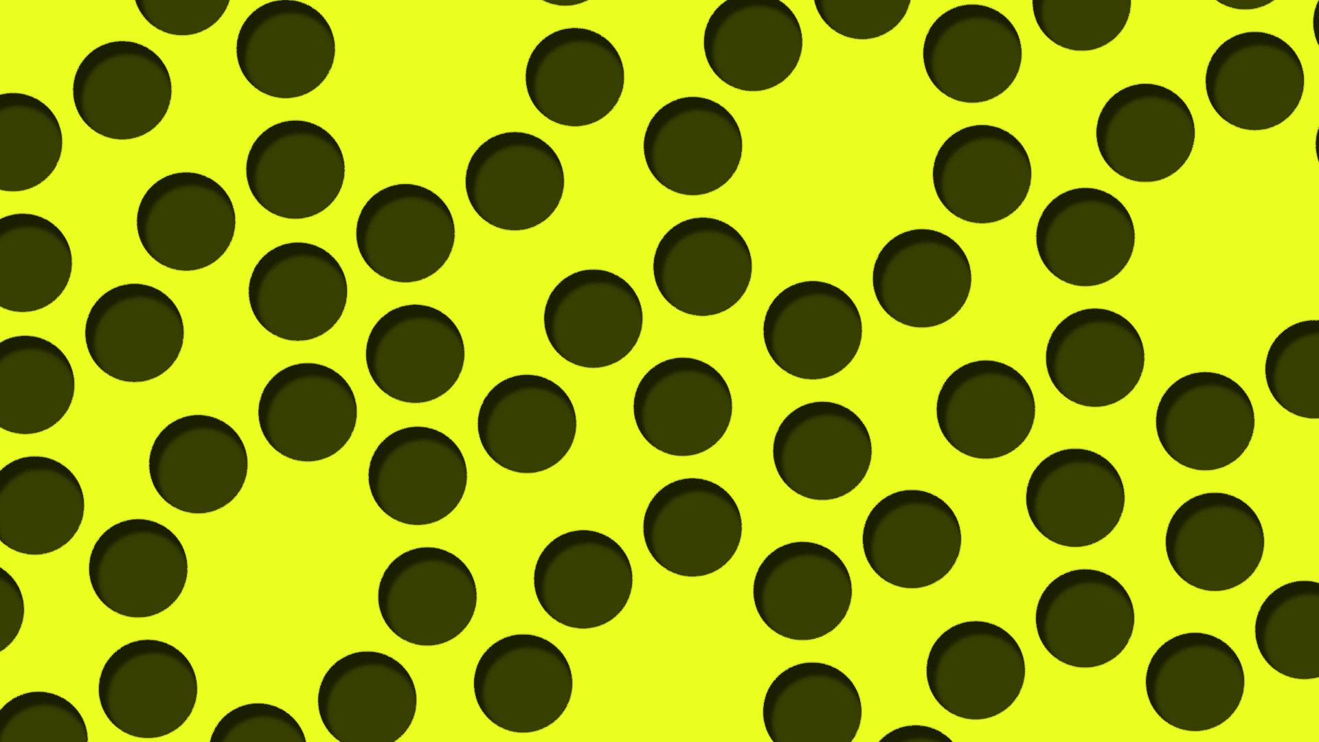 General 1920x1080 polka dots circle dots yellow digital art