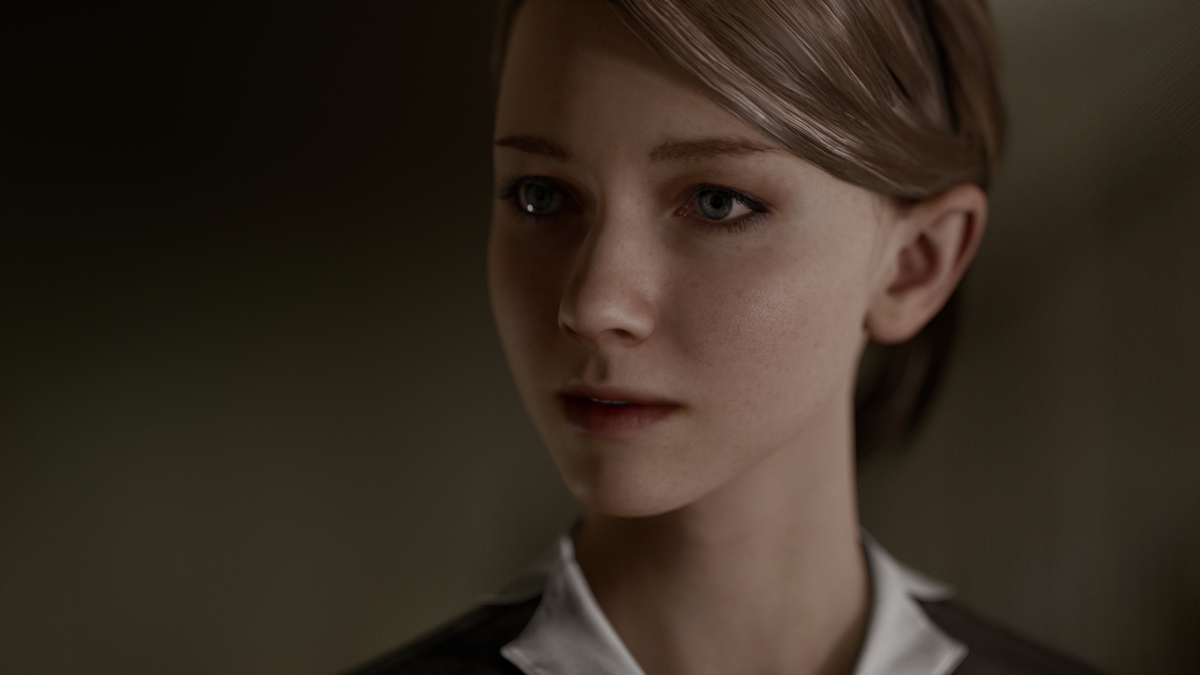 General 3840x2160 video games Detroit: Become Human Kara (Detroit: Become Human) PlayStation 4 Quantic Dream video game girls video game characters face closeup