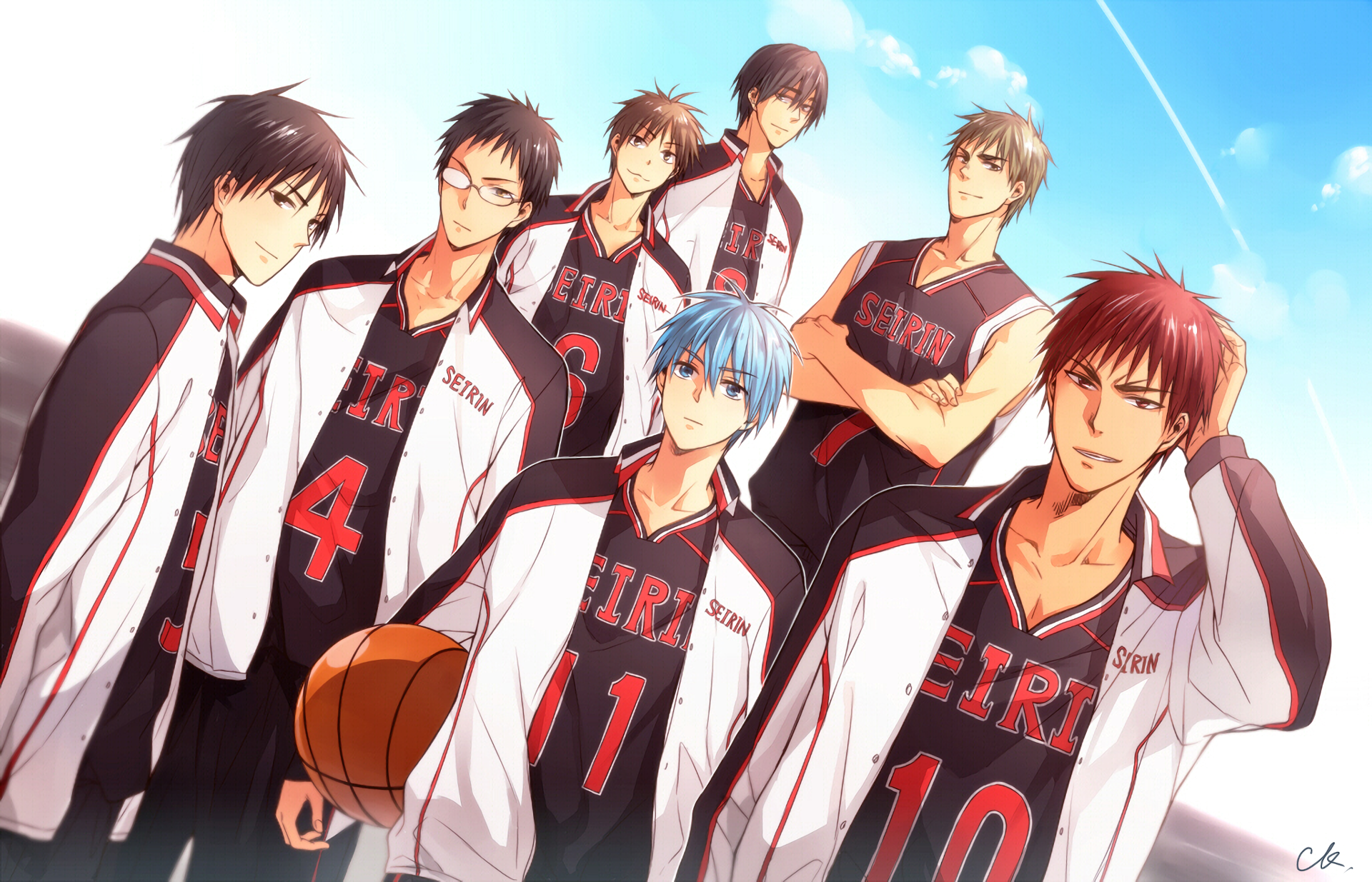 Anime 1920x1235 Kuroko no Basket basketball anime boys anime