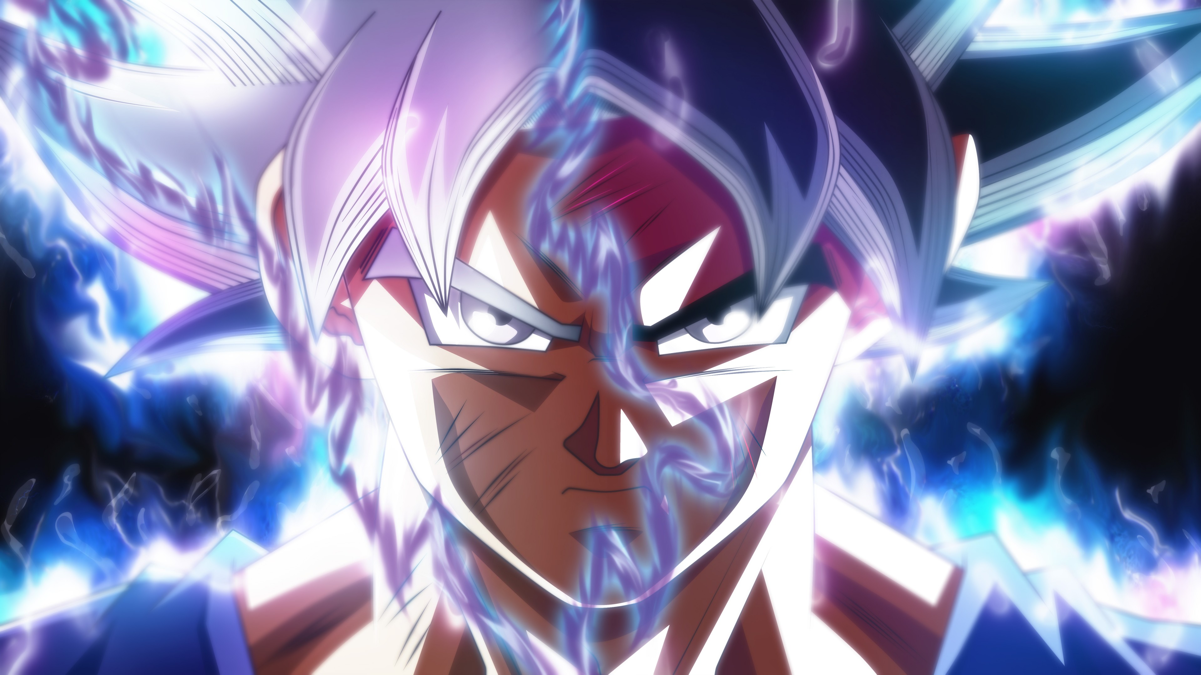 Anime 3840x2160 Dragon Ball Super Son Goku Ultra Instinct Mastered ultra instinct Dragon Ball Super Saiyan anime boys anime face