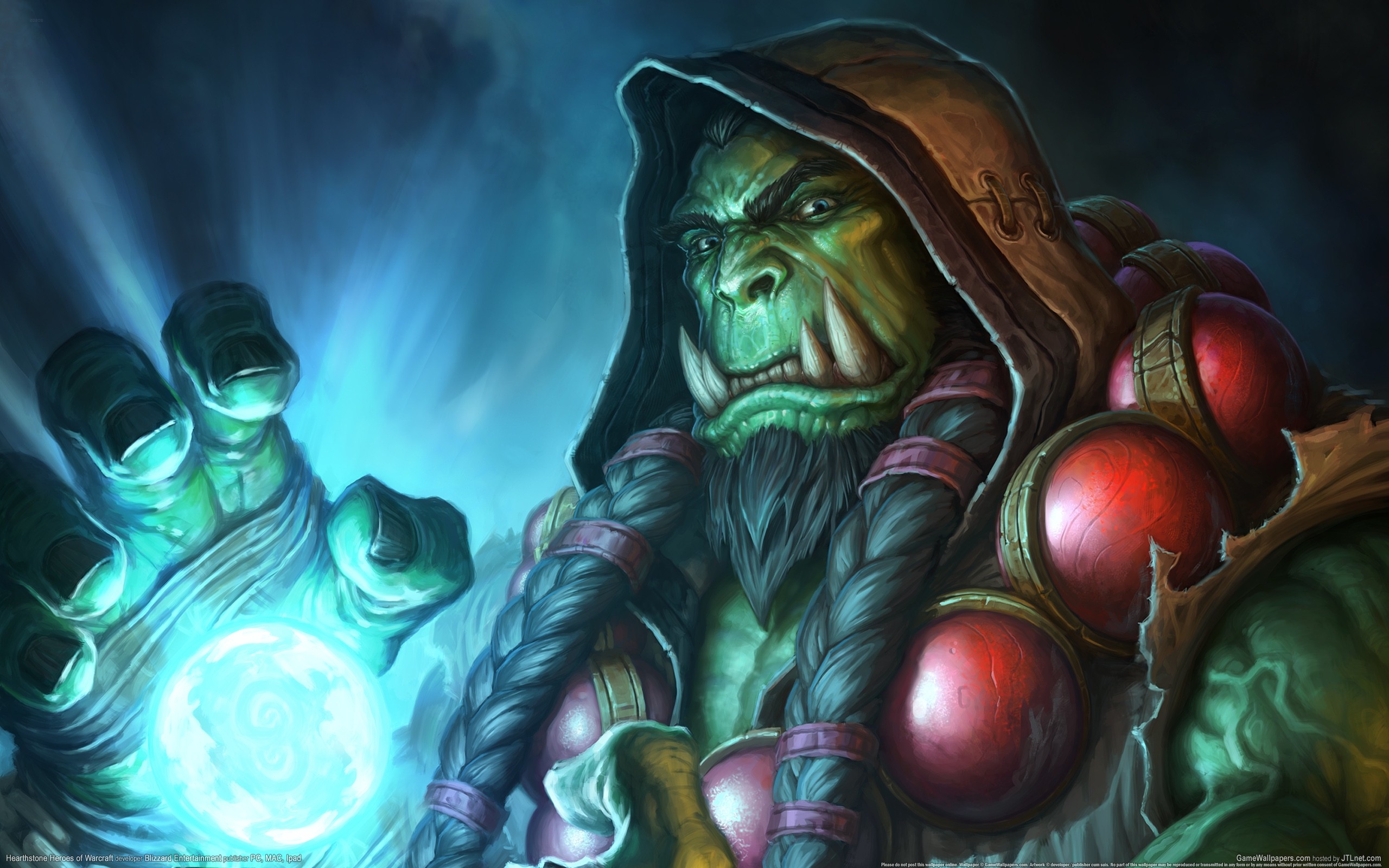 General 2560x1600 Hearthstone horde Thrall blue Hearthstone: Heroes of Warcraft PC gaming