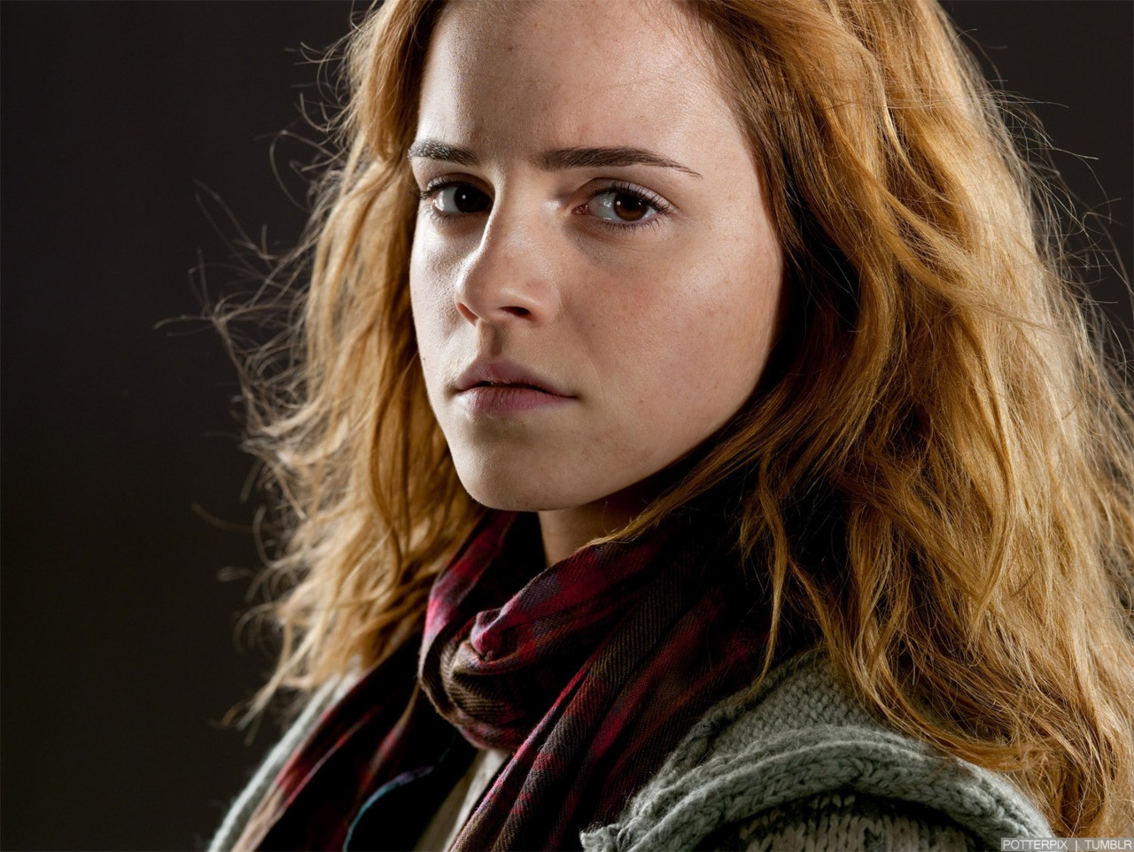 People 1280x962 Emma Watson women movies Harry Potter redhead brown eyes Hermione Granger British women looking at viewer