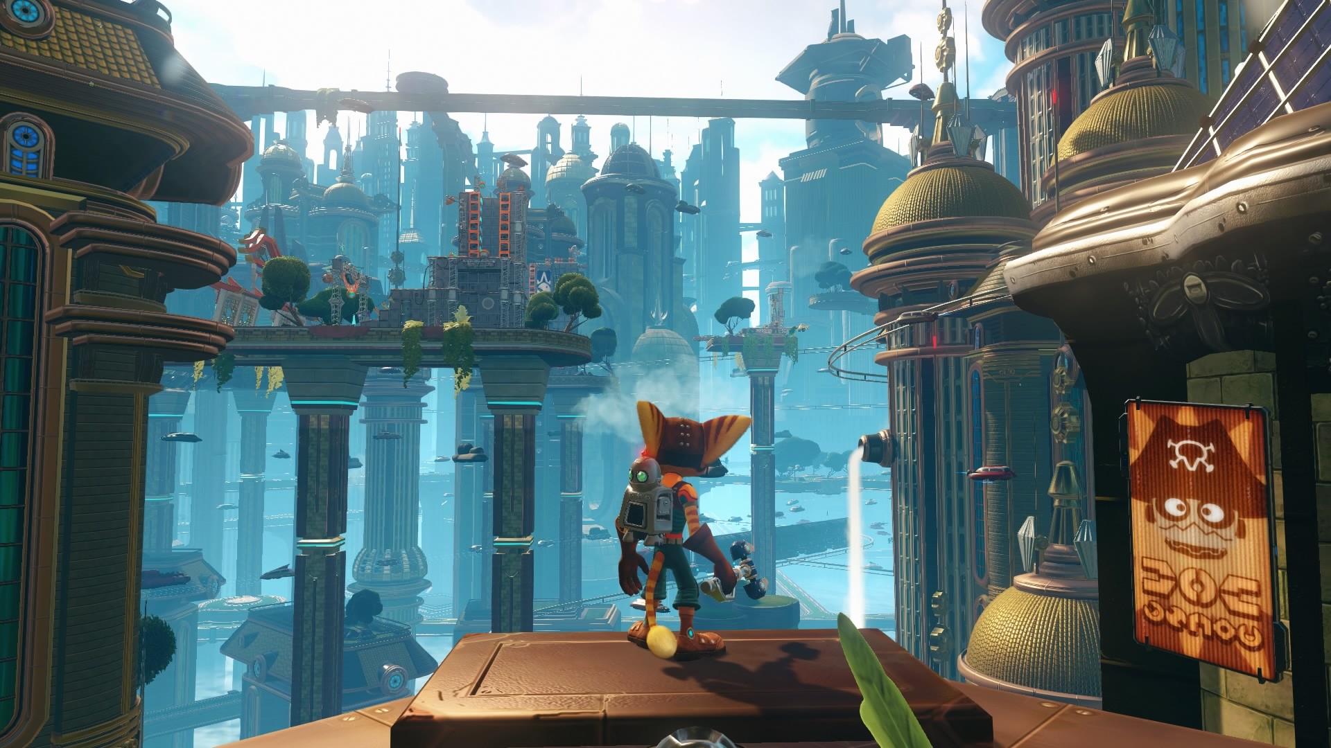 General 1920x1080 video games screen shot science fiction city cityscape airships Ratchet & Clank