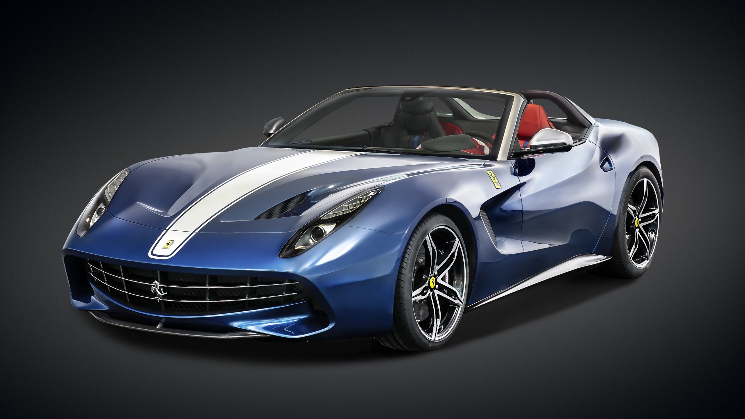 General 2560x1440 car Ferrari blue cars vehicle simple background italian cars Stellantis
