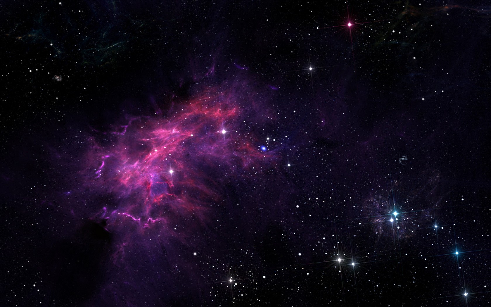 General 1680x1050 space space art stars planet nebula galaxy