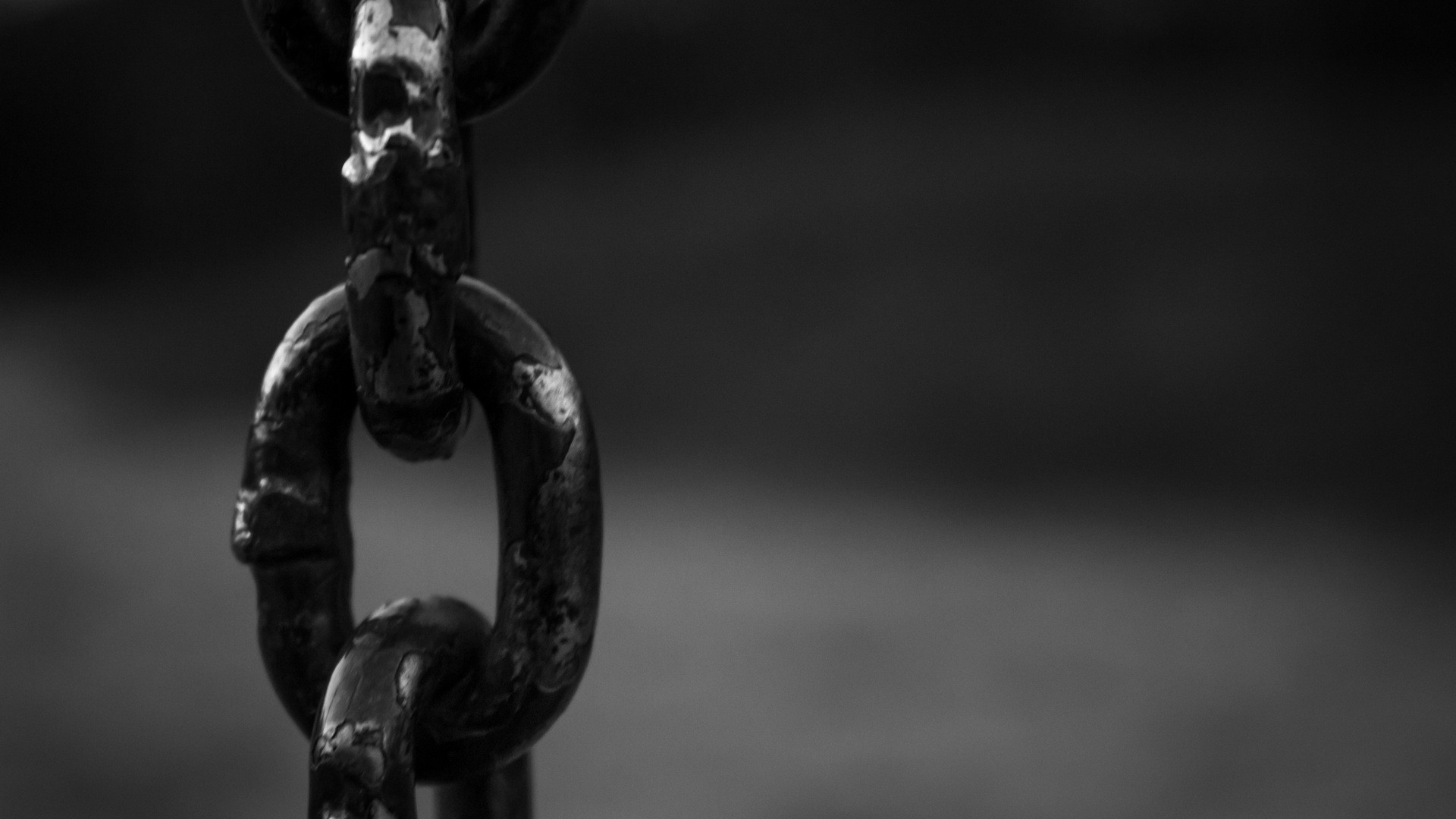 General 1920x1080 monochrome chains rust closeup depth of field photography