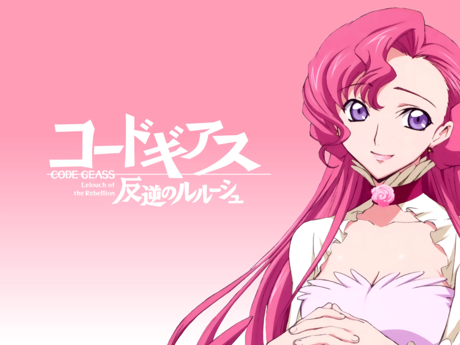 Anime 1600x1200 Code Geass anime girls Euphemia li Britannia pink hair purple eyes