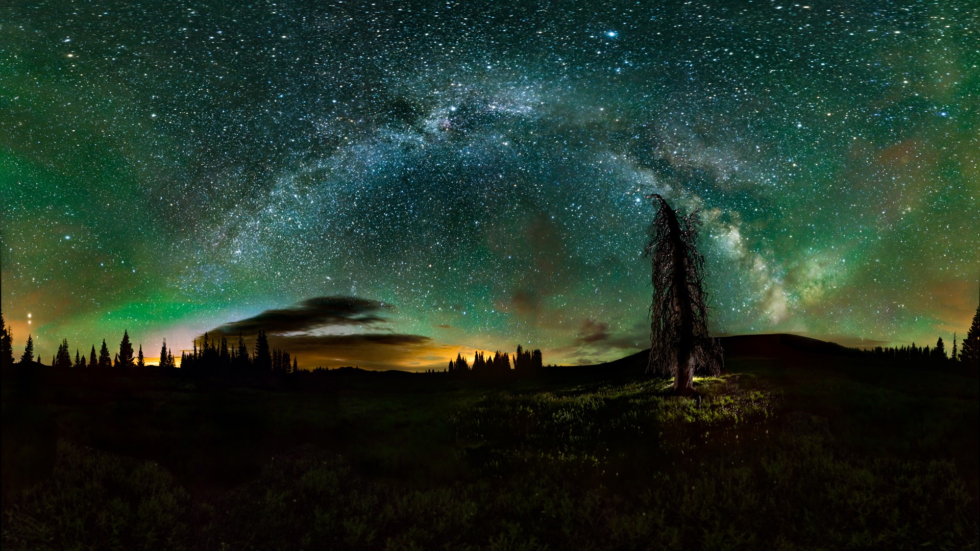 General 1920x1080 landscape sky stars nature space art space looking up