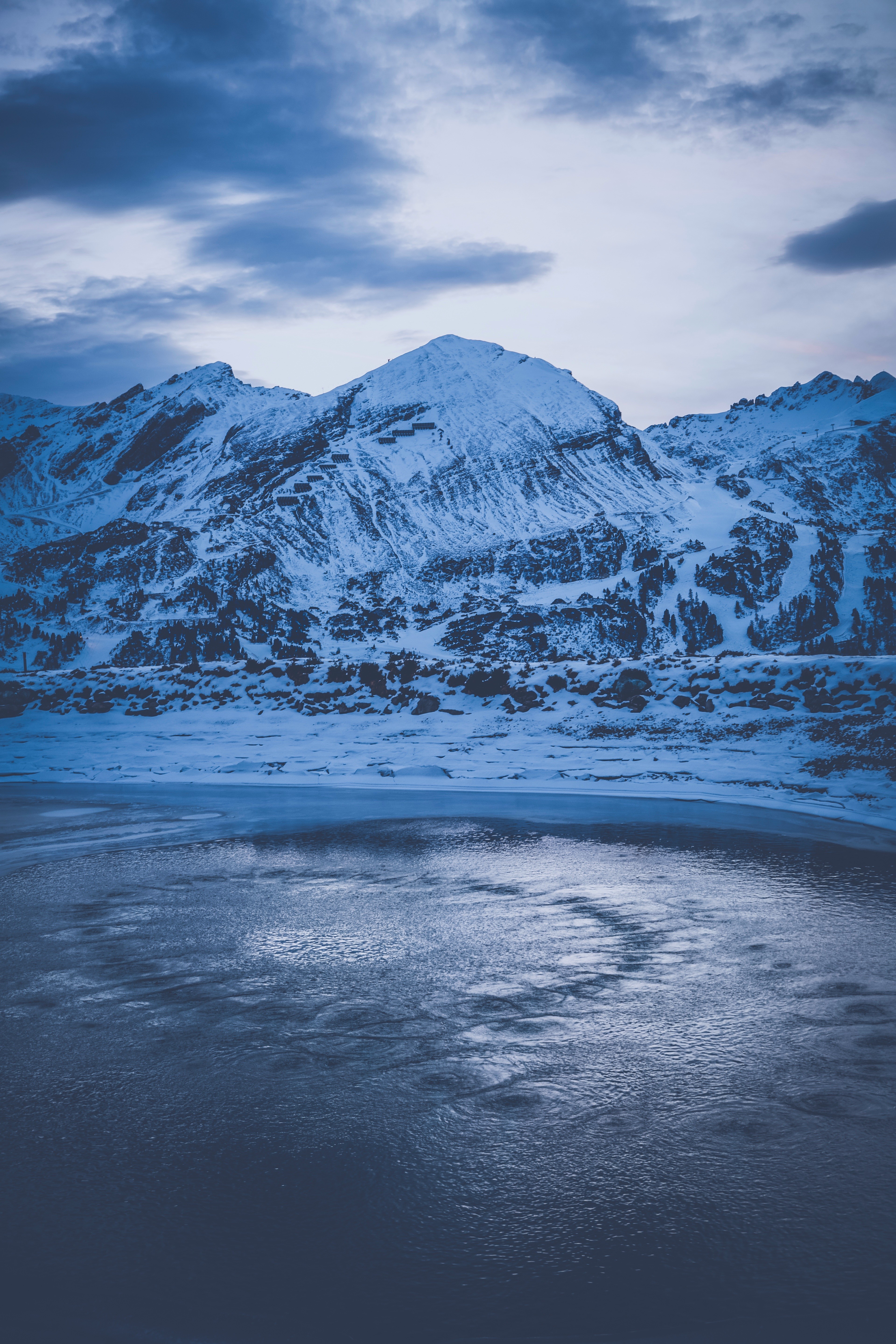 General 3840x5760 nature snow water winter mountains ice cold snowy peak landscape