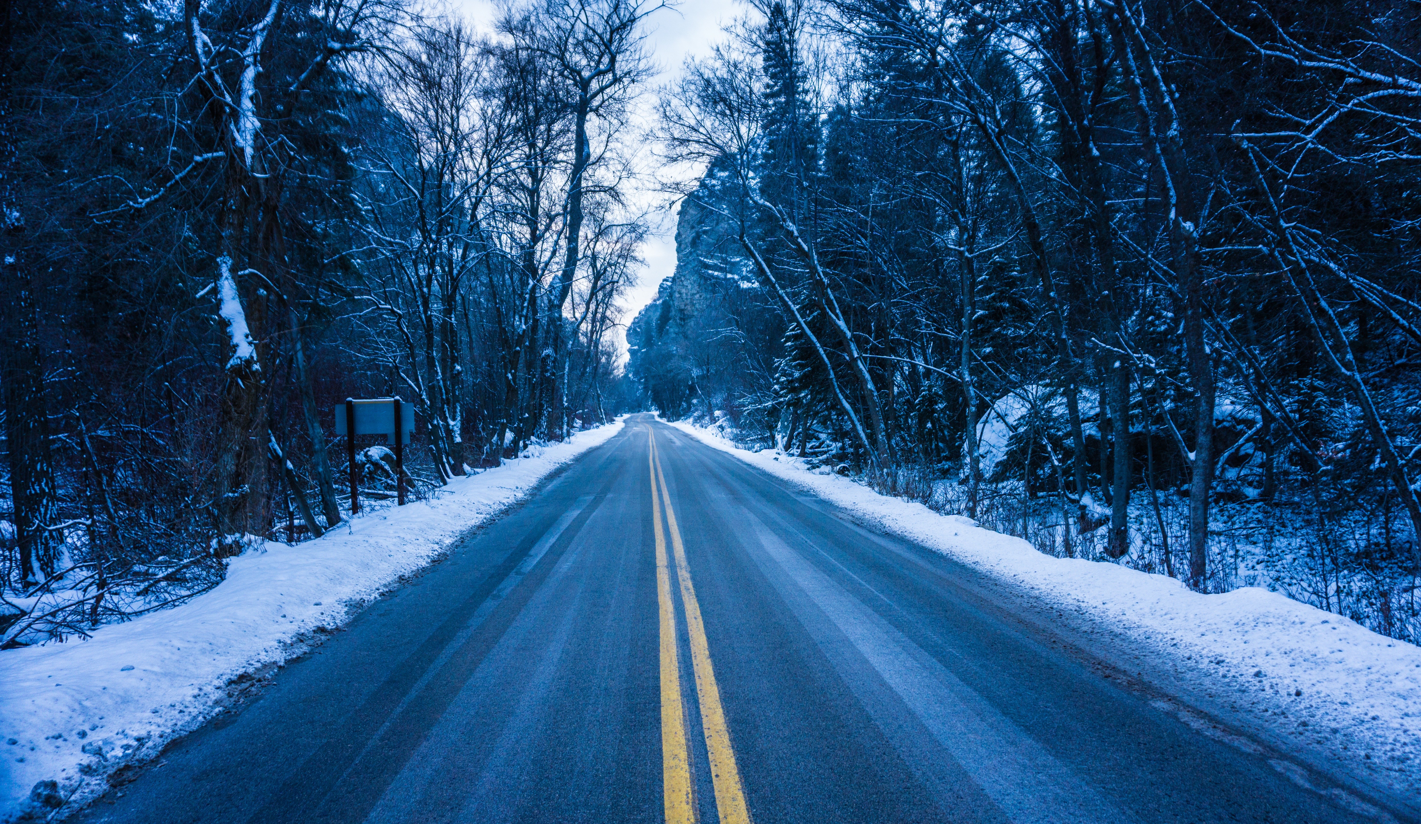 Тема зимней дороги