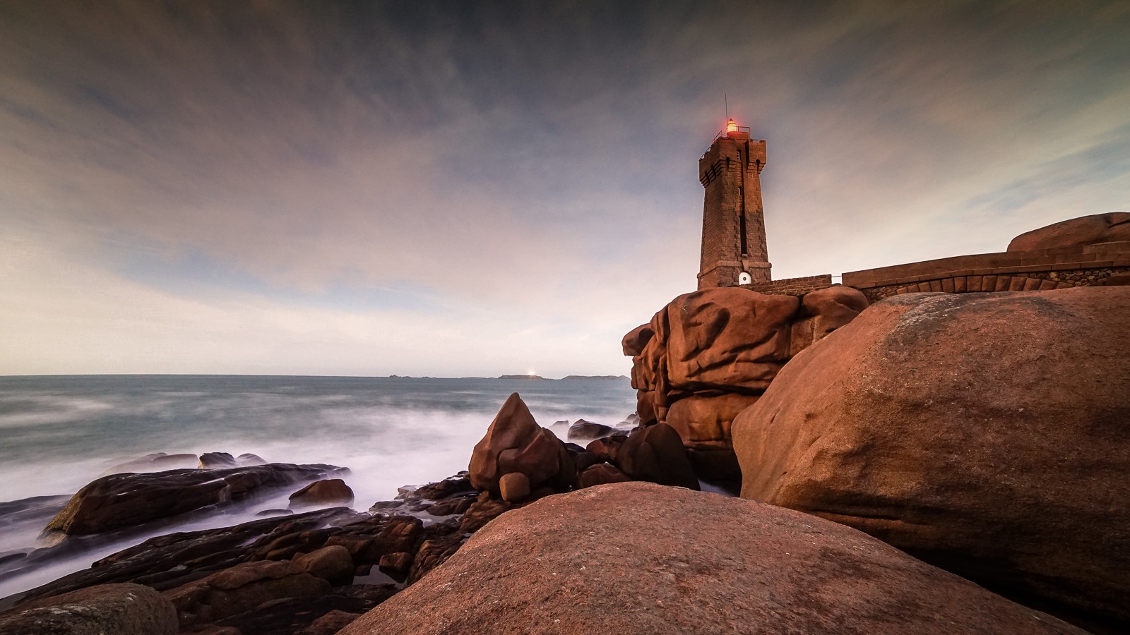 General 1600x900 photography nature rocks lighthouse sea coast sky stones water outdoors