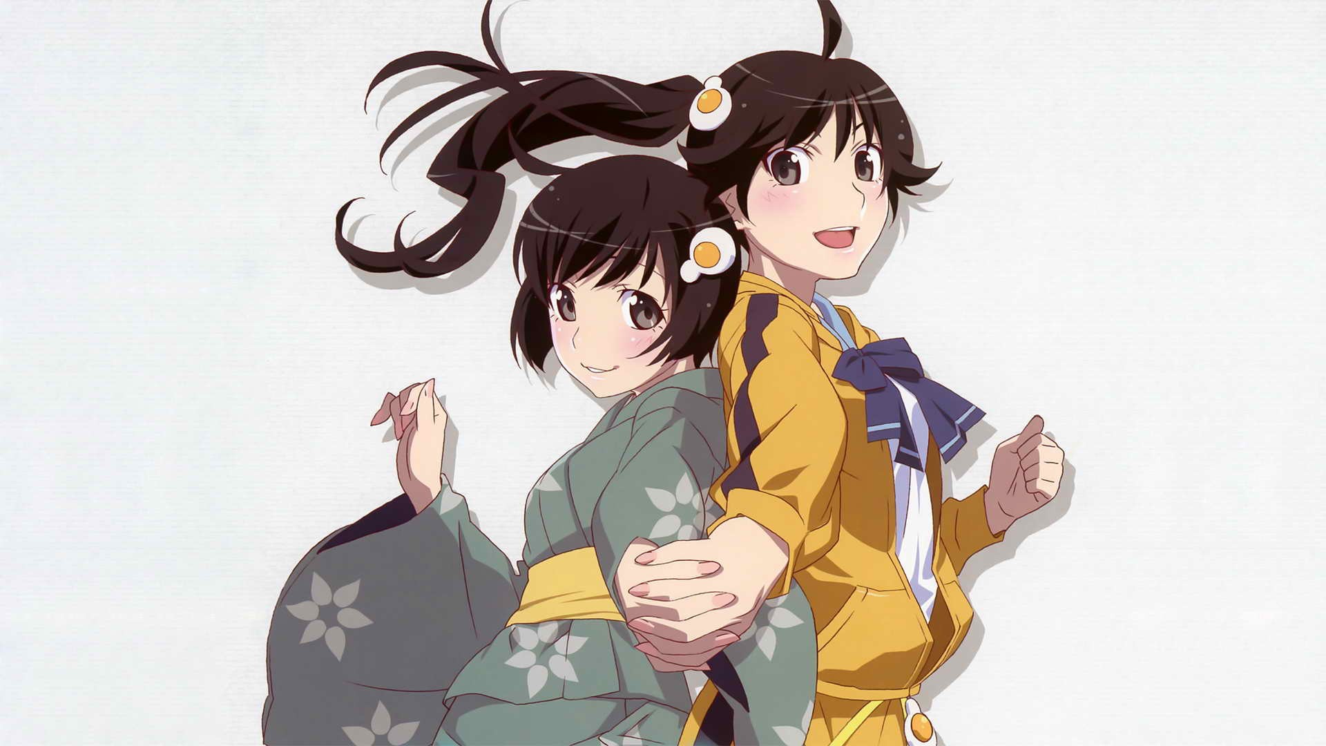 Anime 1920x1080 Araragi Karen Araragi Tsukihi Monogatari Series anime girls ponytail