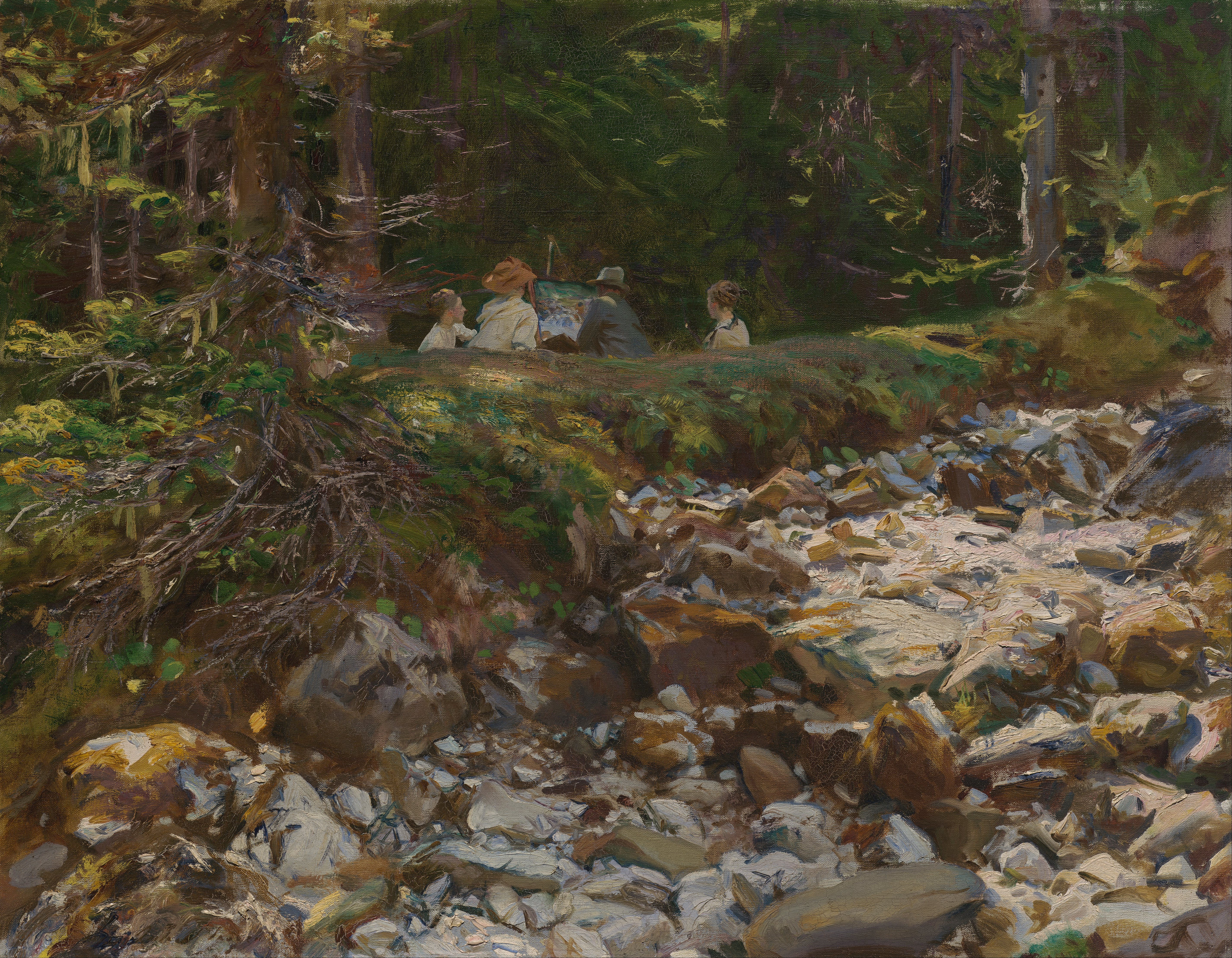 People 5701x4432 John Singer Sargent classic art painting nature artwork