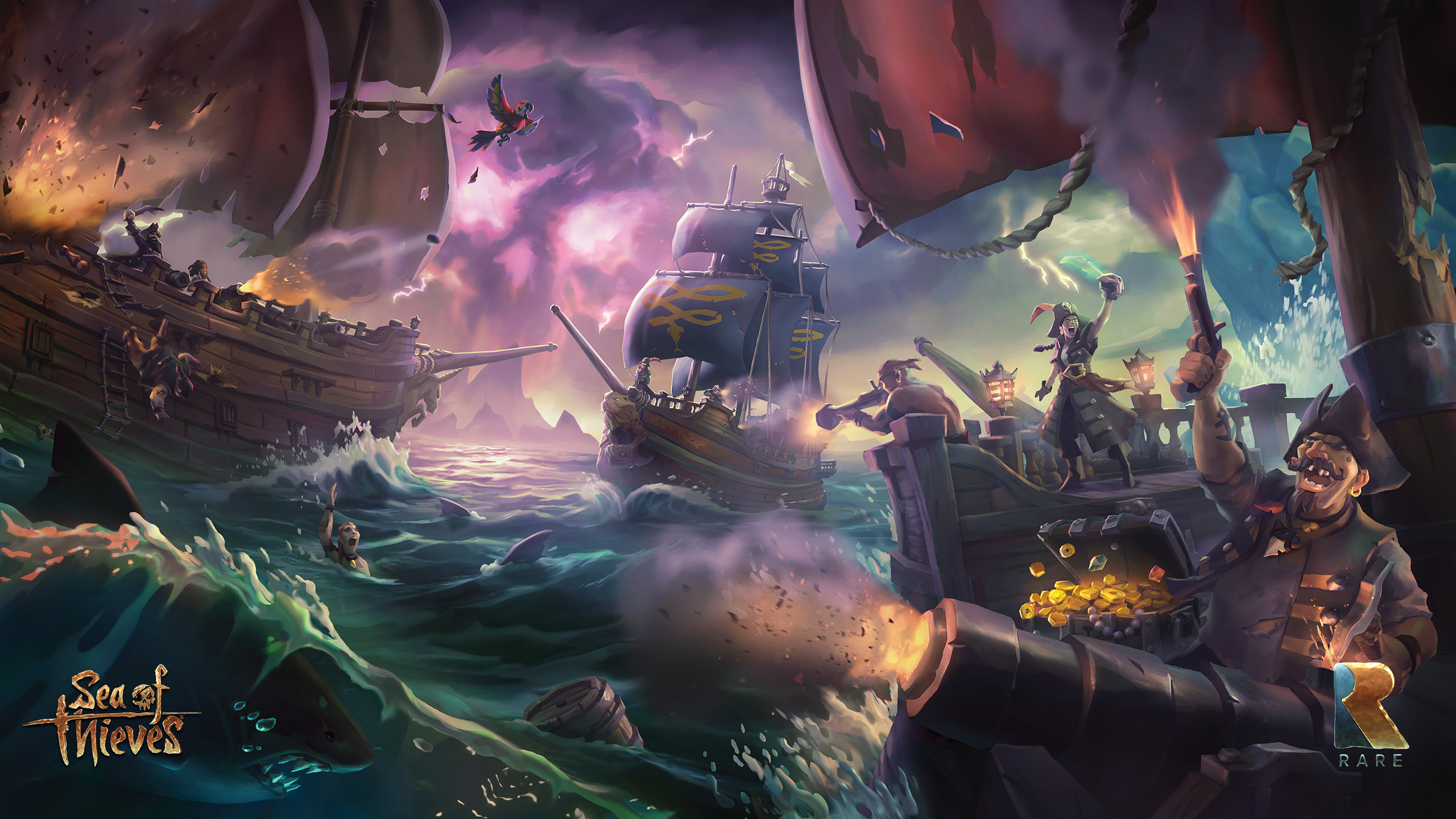 General 2560x1440 video games Sea of Thieves Battleships Xbox Game Studios