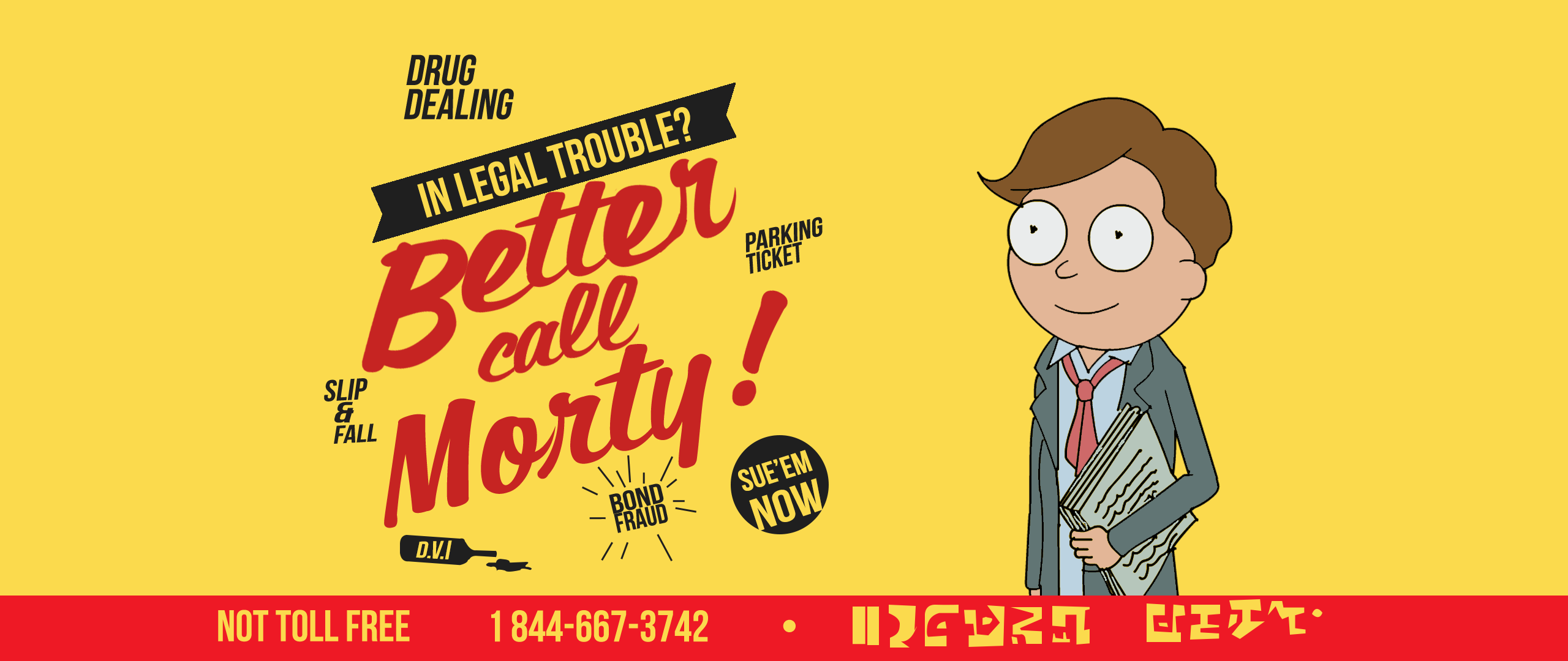 General 2560x1080 Rick and Morty Morty Smith typography TV series