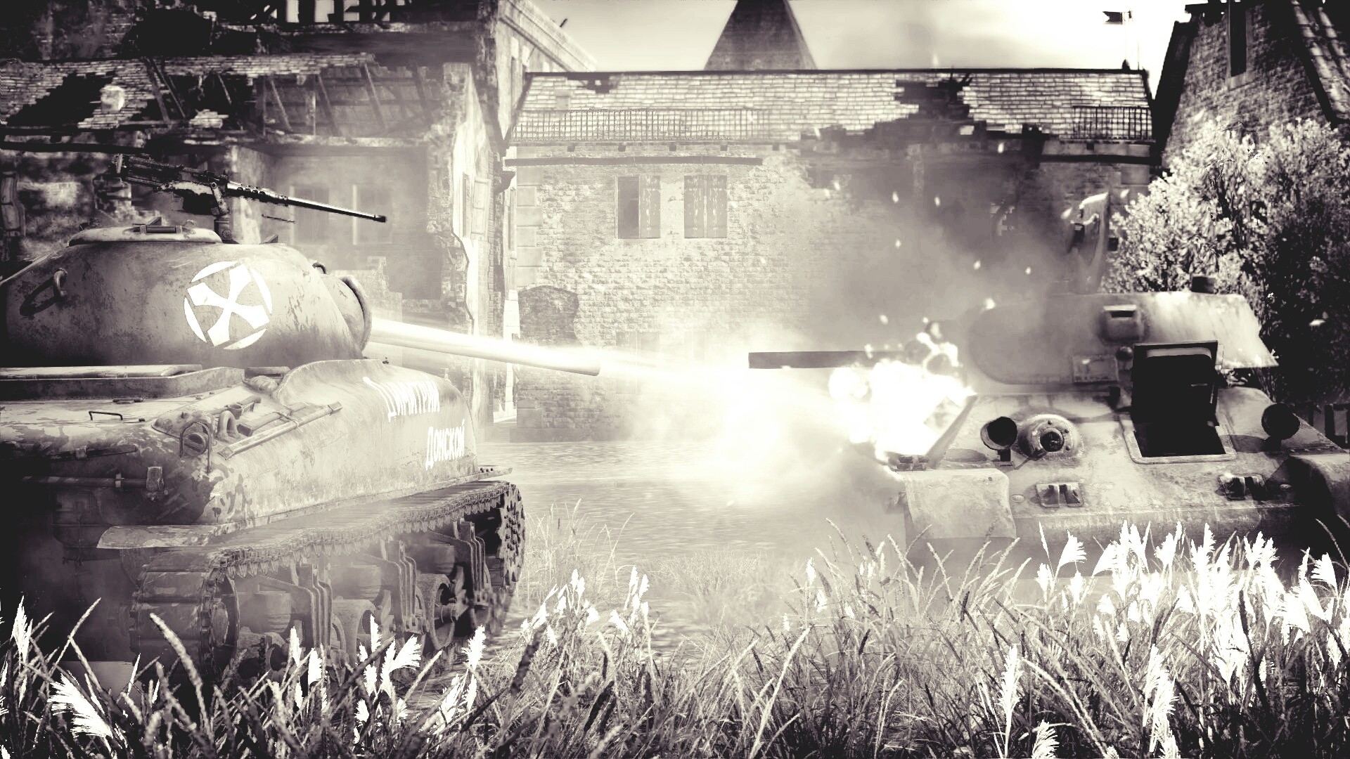 General 1920x1080 War Thunder war M4 Sherman T-34 tank World War II
