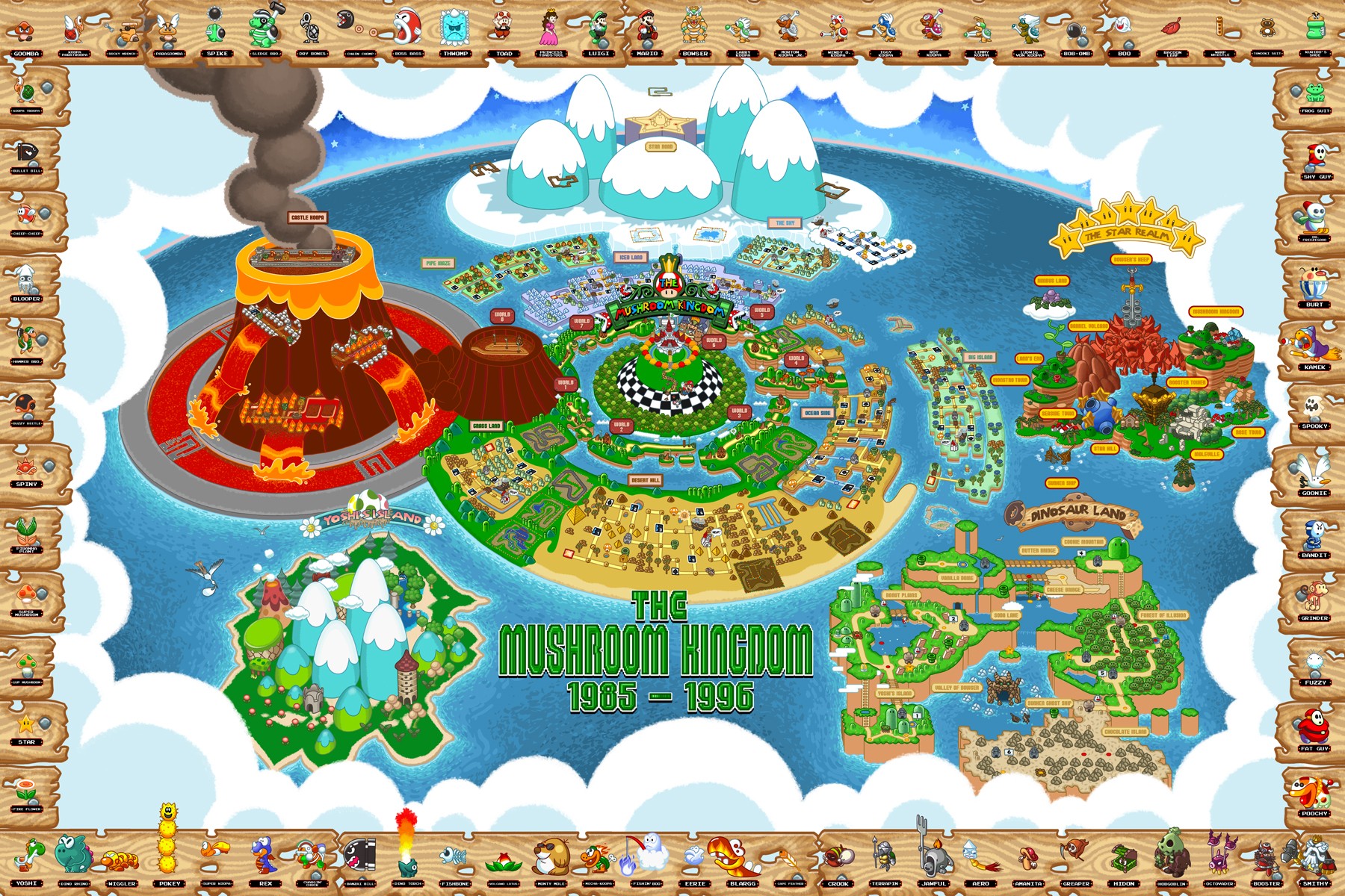 General 1800x1200 Super Mario Nintendo map