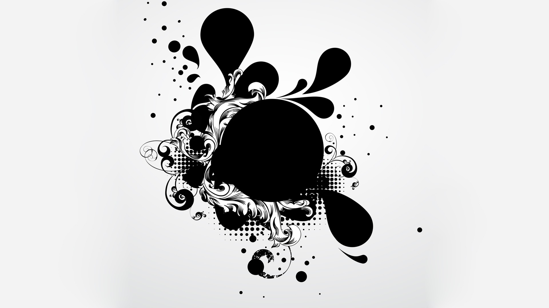 General 1920x1080 abstract vector monochrome simple background