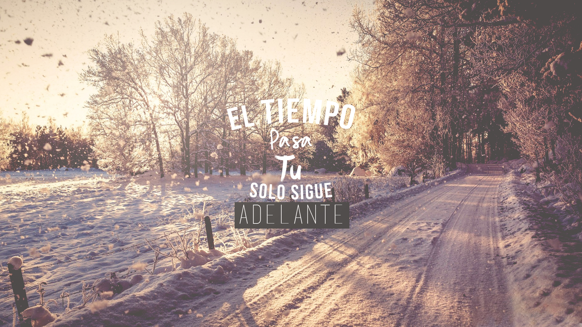 General 1920x1080 nature landscape Spanish typography snow mixed fonts