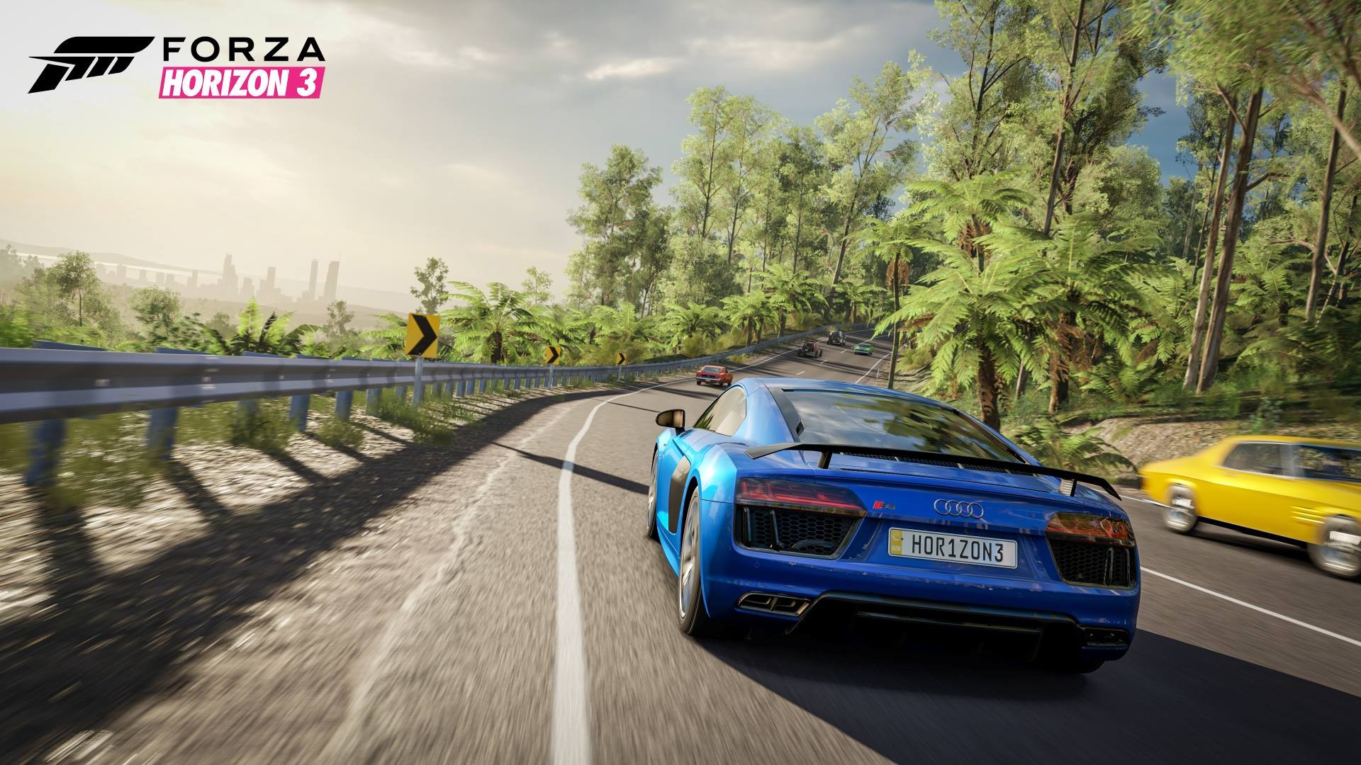 General 1920x1080 Forza Forza Horizon 3 racing car Audi Audi R8 Turn 10 Studios video games blue cars vehicle